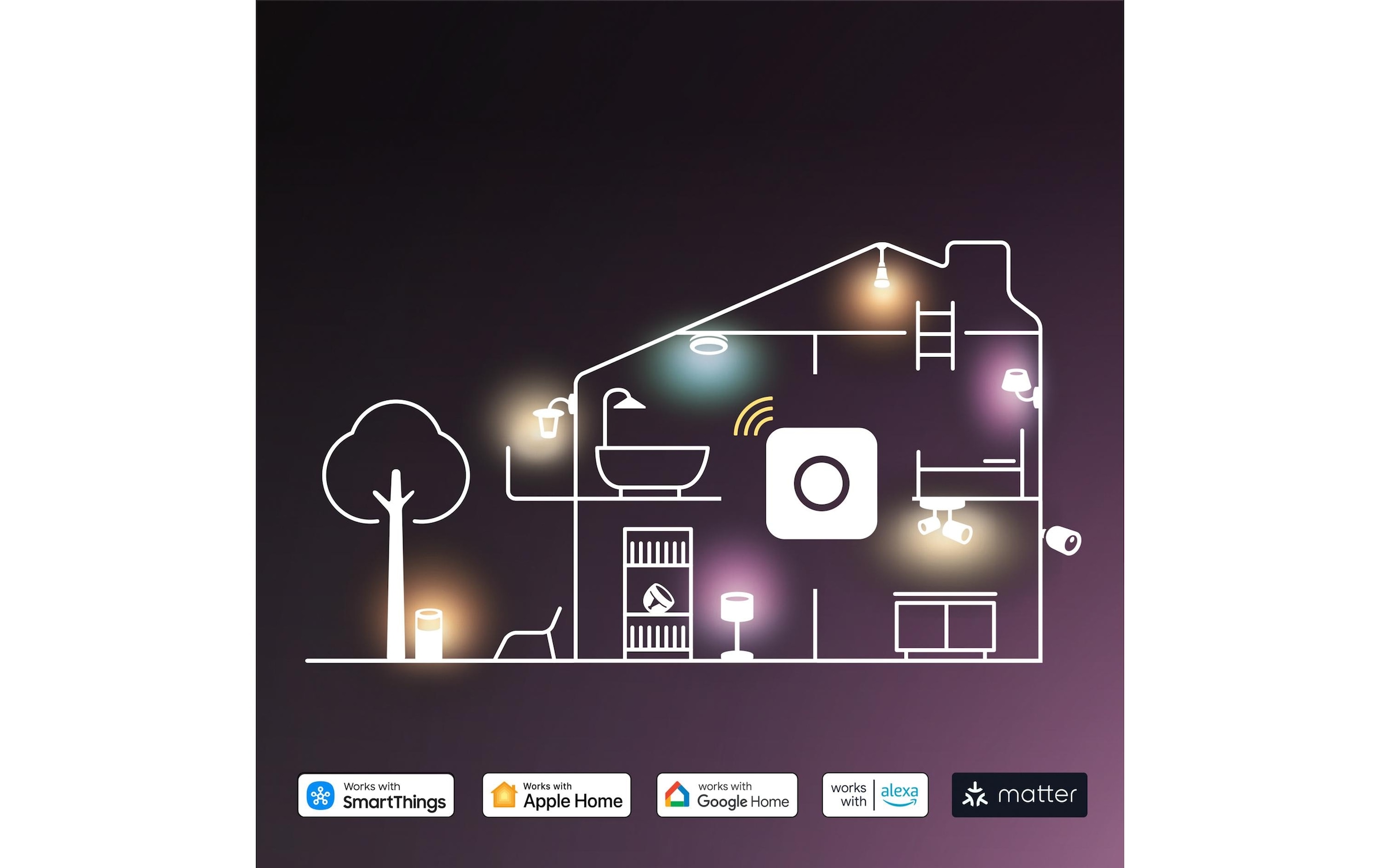 Philips Hue Smarte LED-Leuchte »Essential, E27, 8 W, White & Colour, 3 Stück« E27