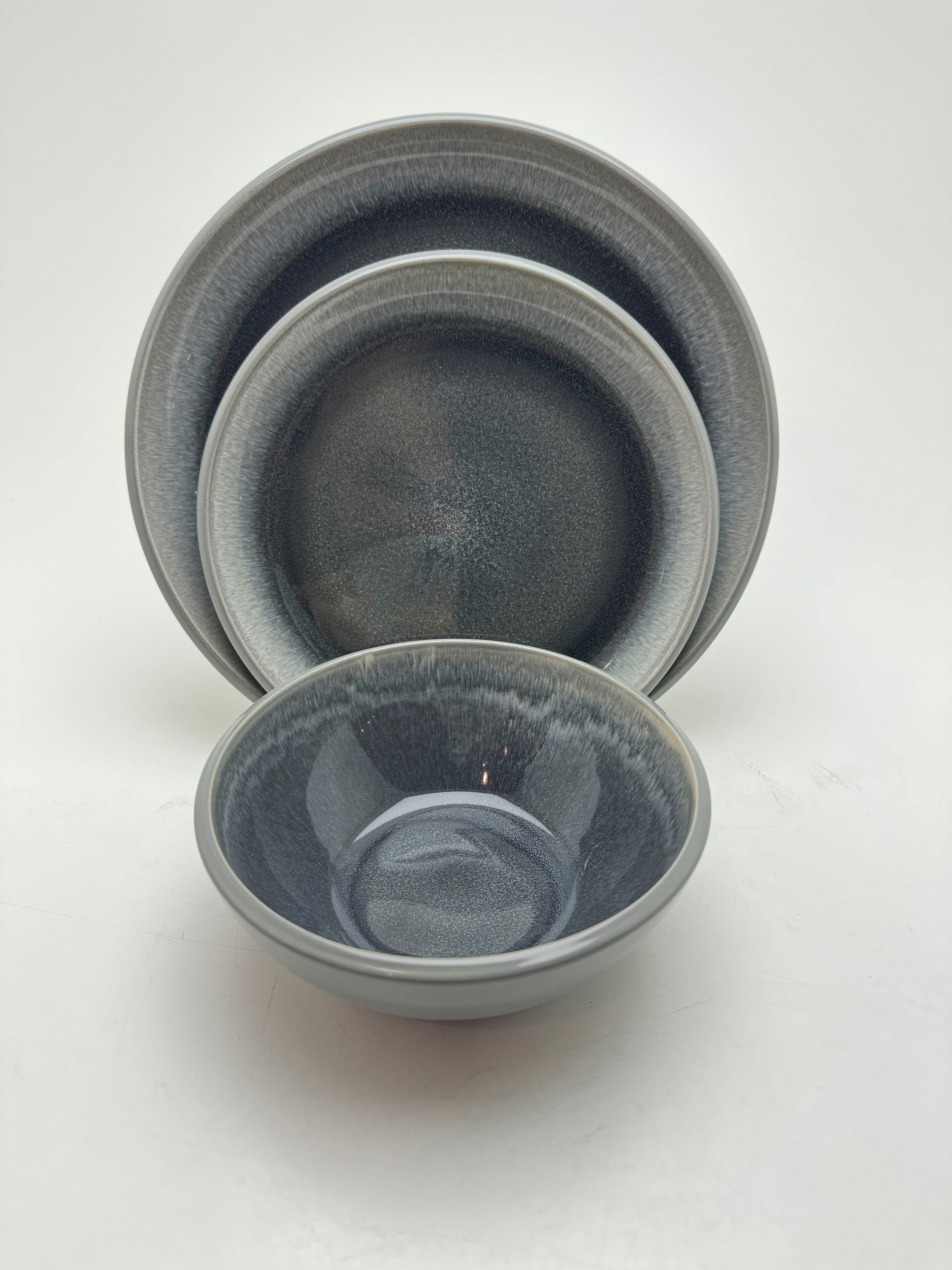 my home Tafelservice »Gerdrup« Reaktivglasur, jedes Stück ein Unikat