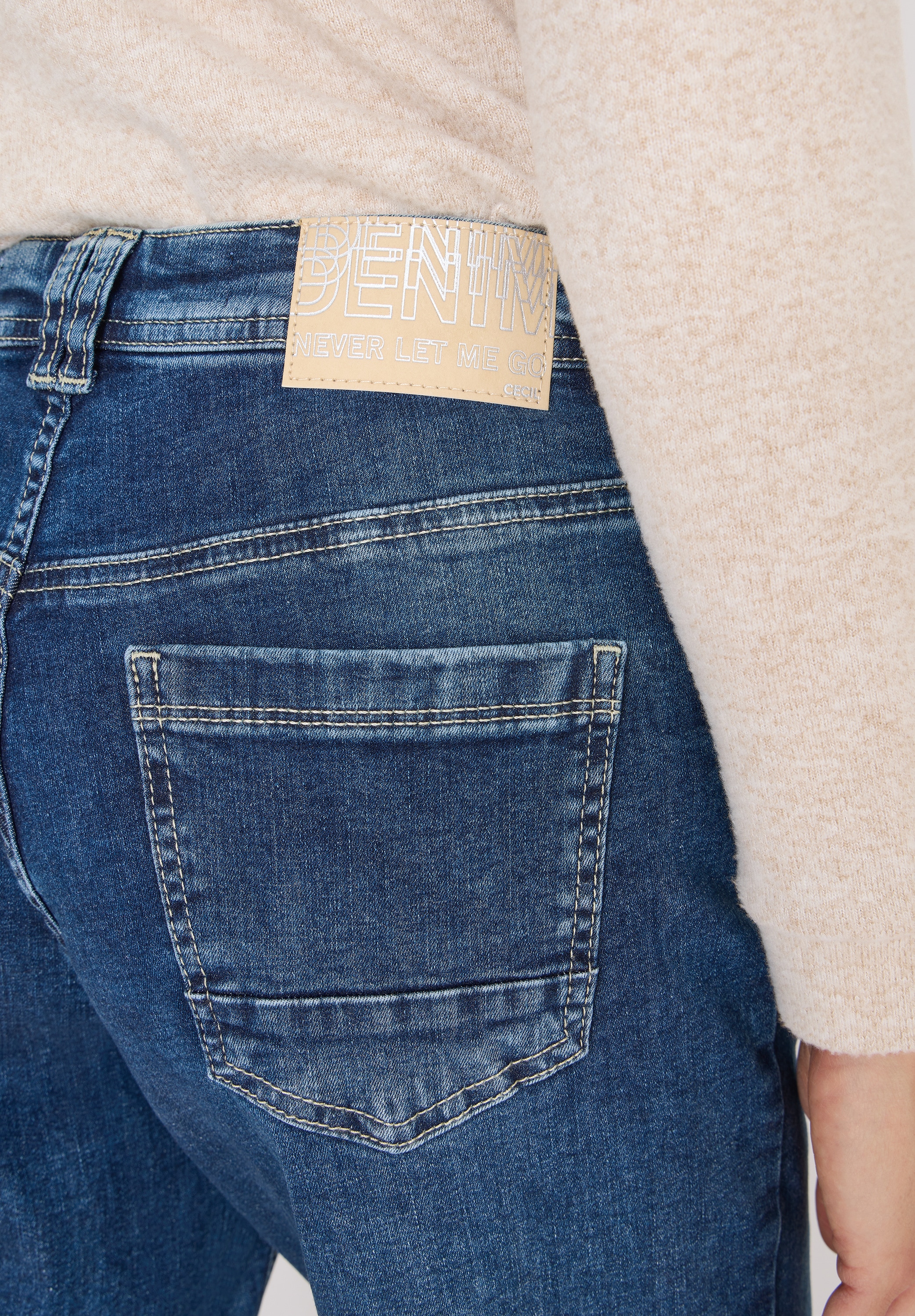 Cecil Loose-fit-Jeans »Style NEELE« Wide Leg Patch Pocket Jeans