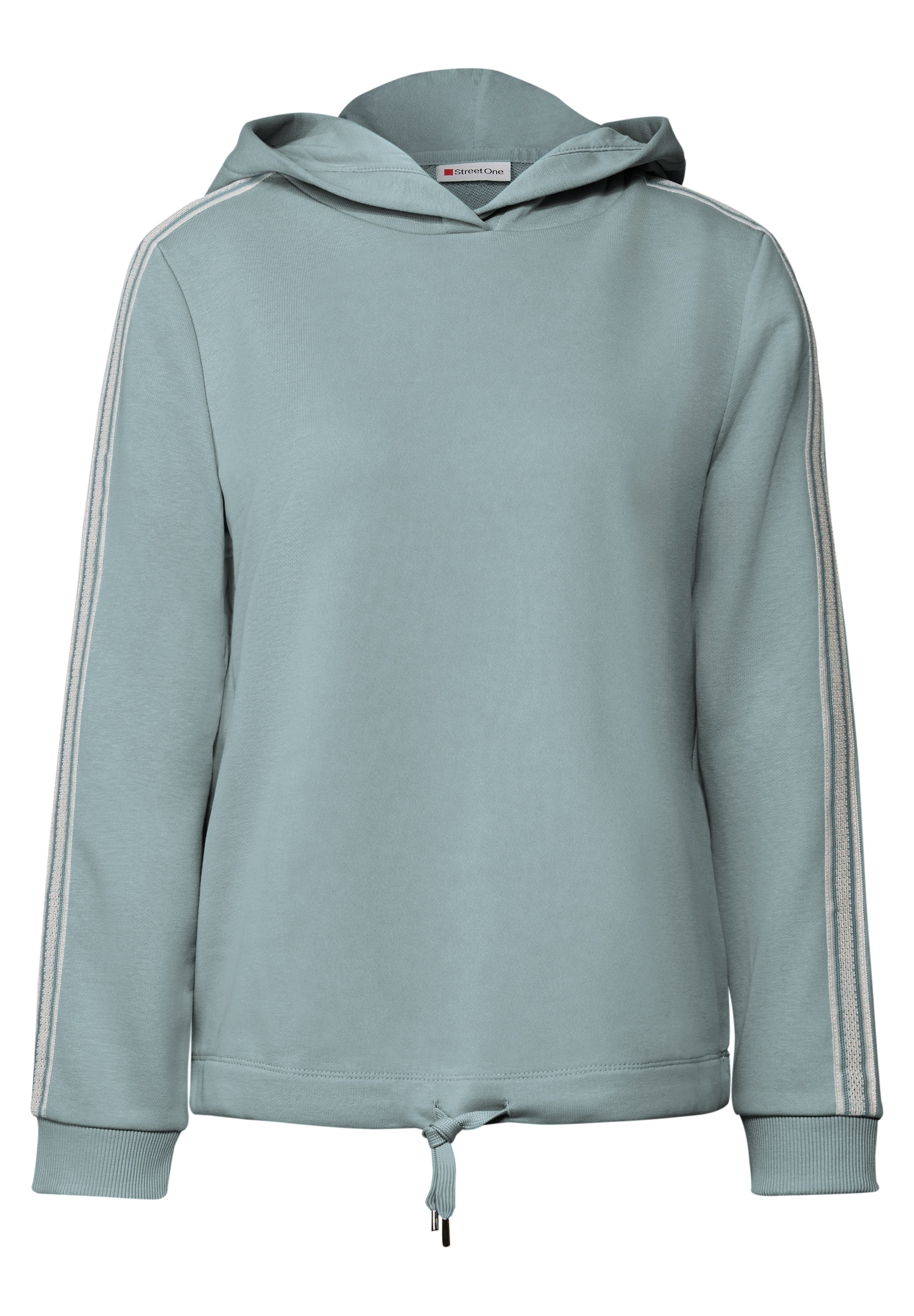 STREET ONE Hoodie , mit Gallonstreifen und Tunnelzug am Saum
