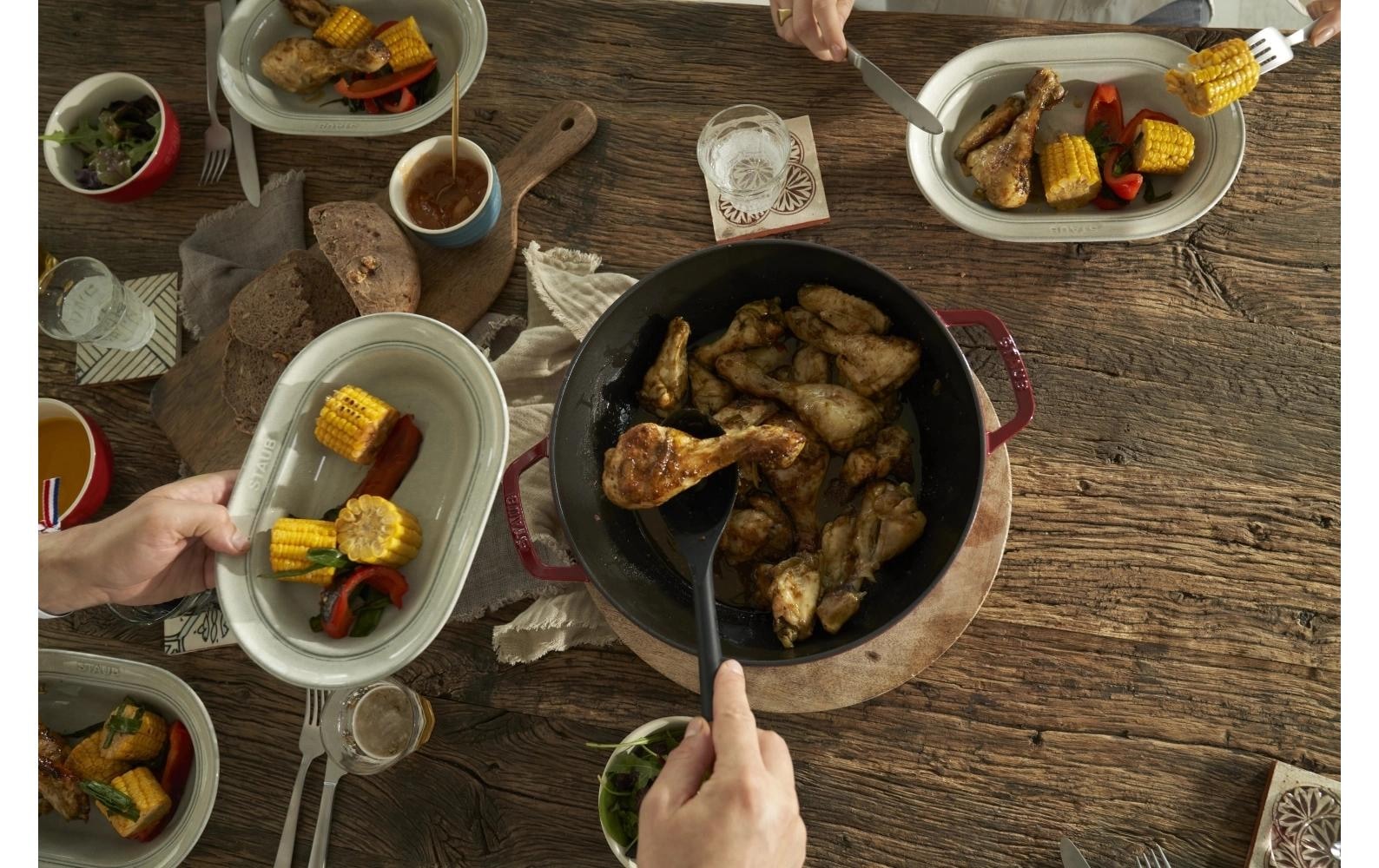 STAUB Wok »mit Glasdeckel 30 cm, 4,4 l«