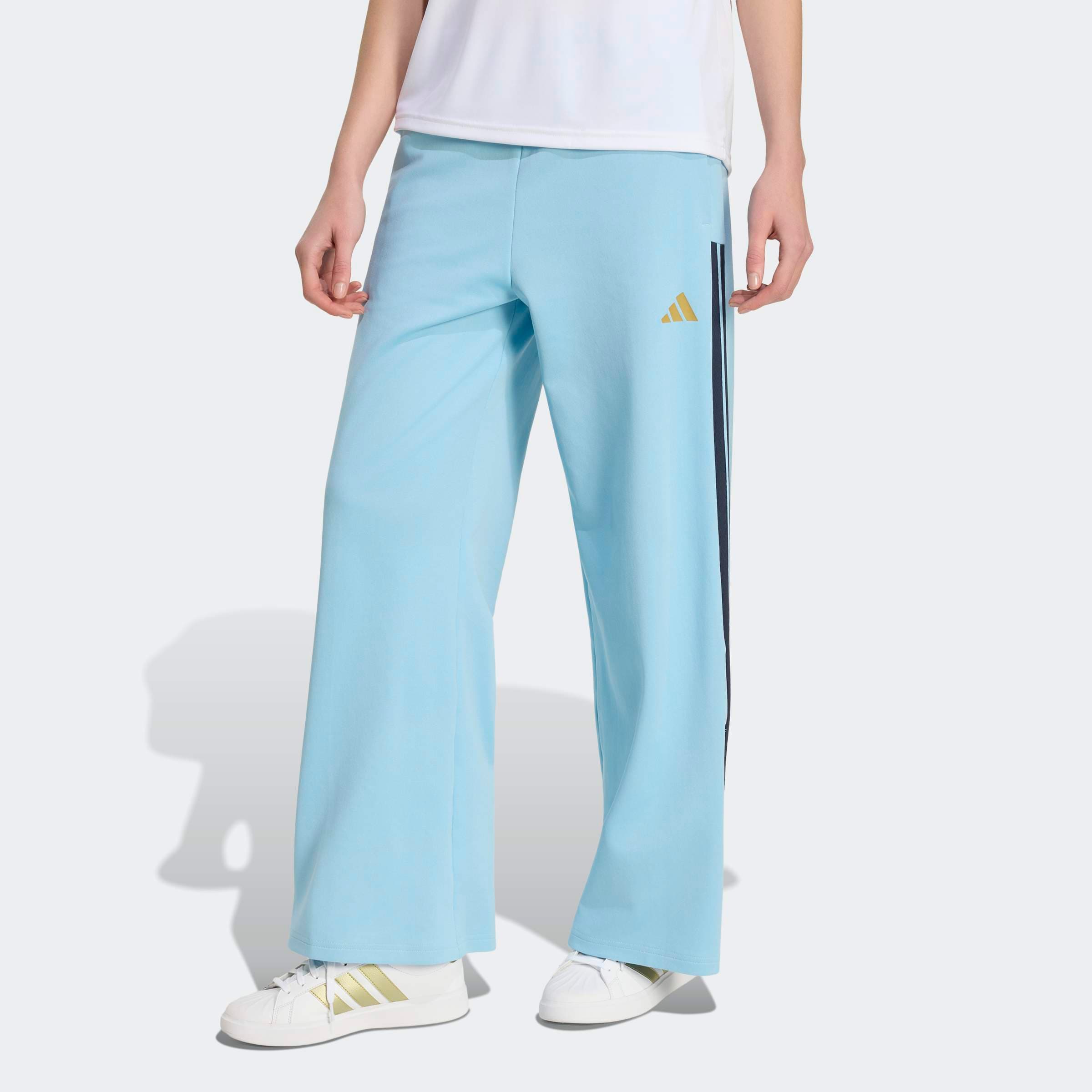 adidas Sportswear Sporthose »HOUSE OF TIRO WIDE LEG«  sportlicher Stil, für Training und Freizeit, mit Kordelverschluss