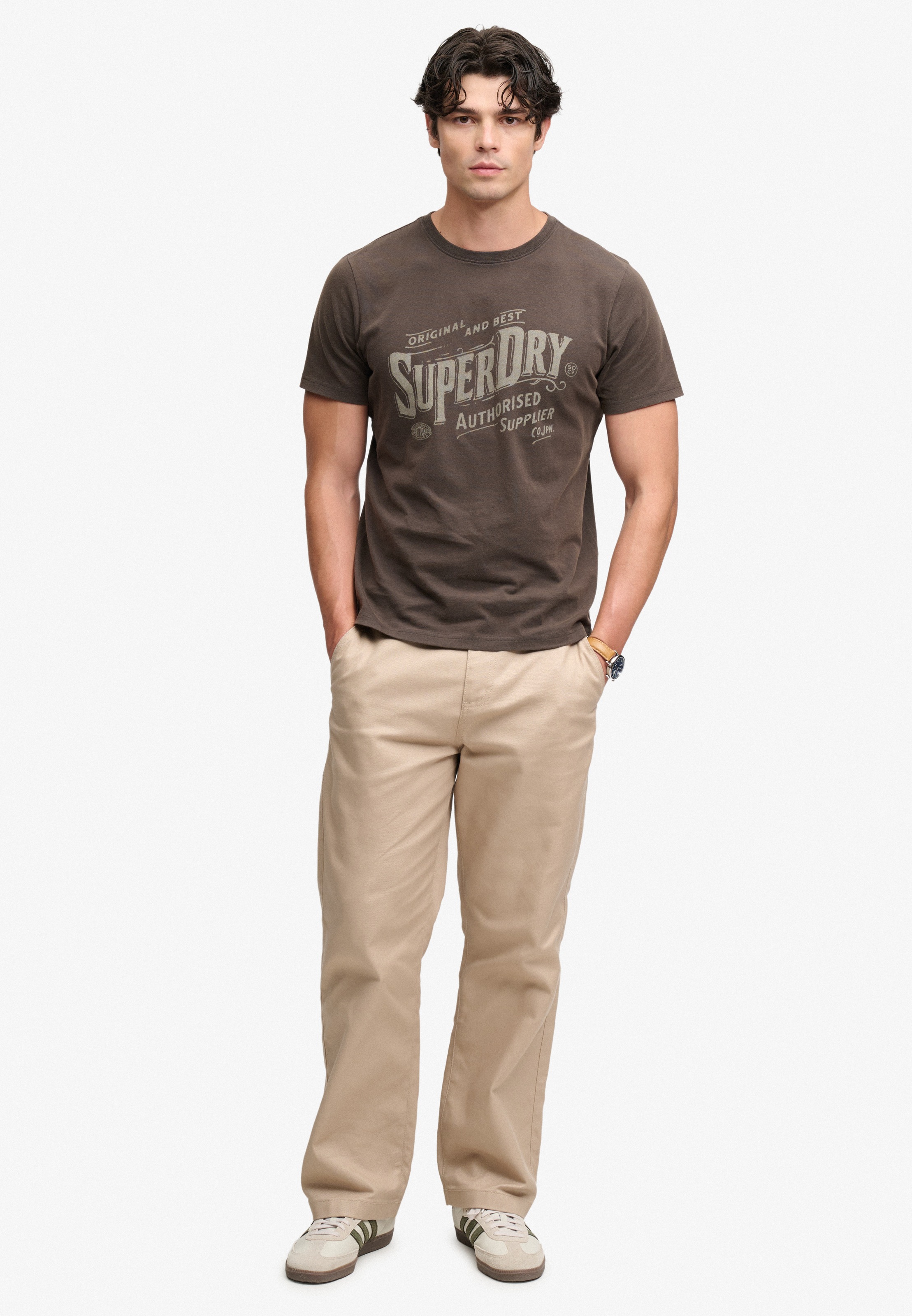 Superdry Rundhalsshirt »VINTAGE WORKWEAR PRINT TEE« Baumwolle, relaxed fit