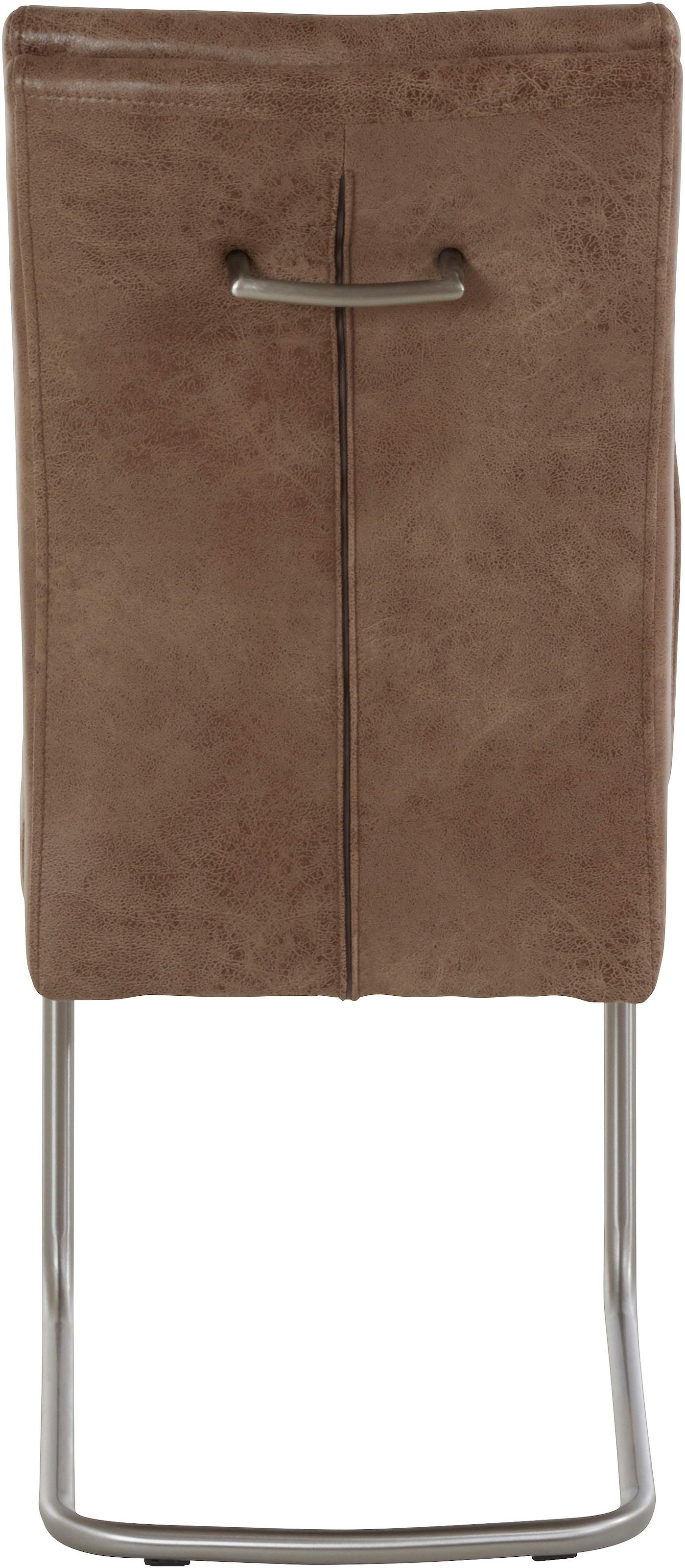 HELA Chaise de salle à manger »Paula Freischwinger« (Set) 2 cuismit Echtedelstahlgestell, 2 oder 4 Stück