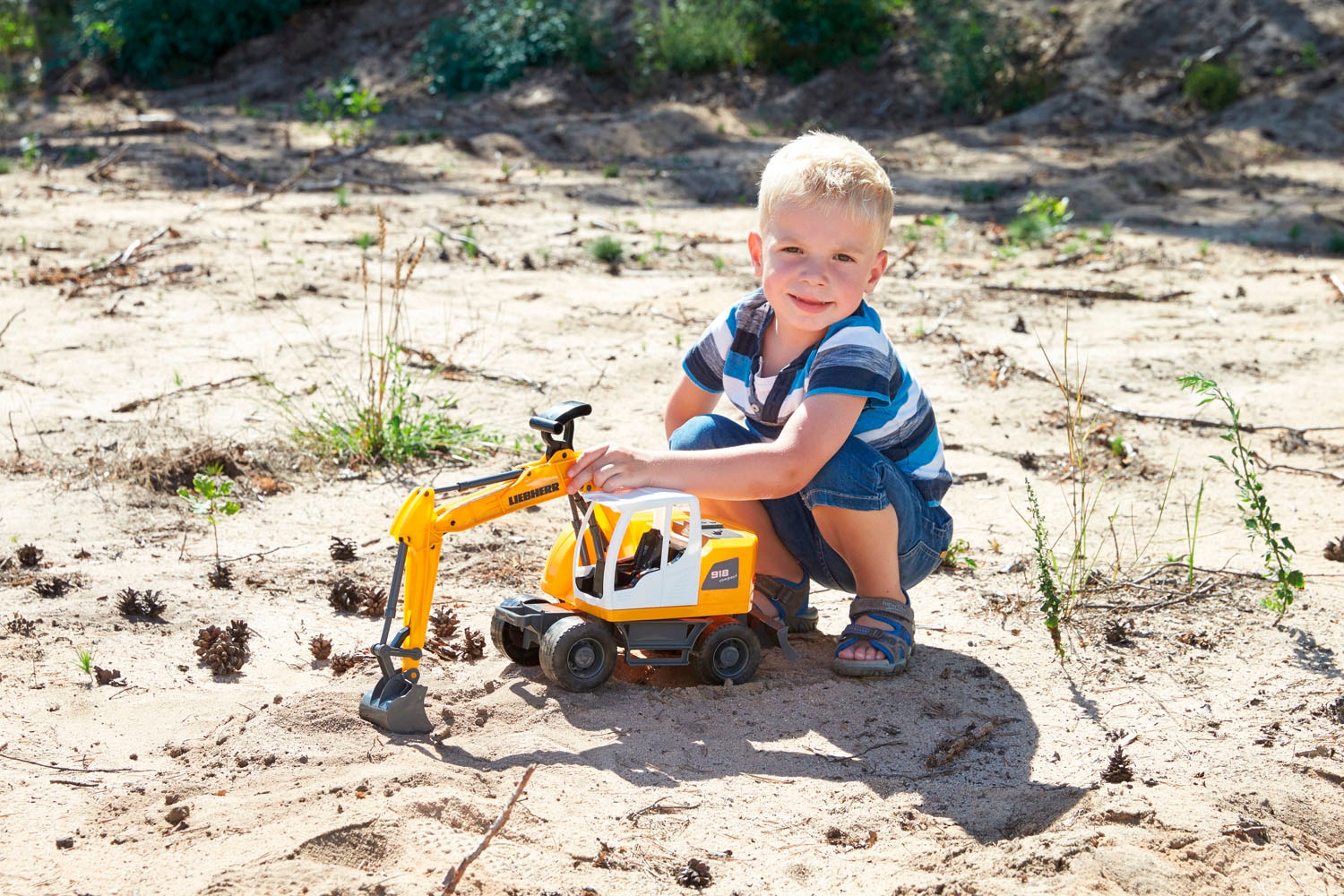 Lena® Spielzeug-Bagger »Worxx, Liebherr Compact A918 Litronic« Made in Europe