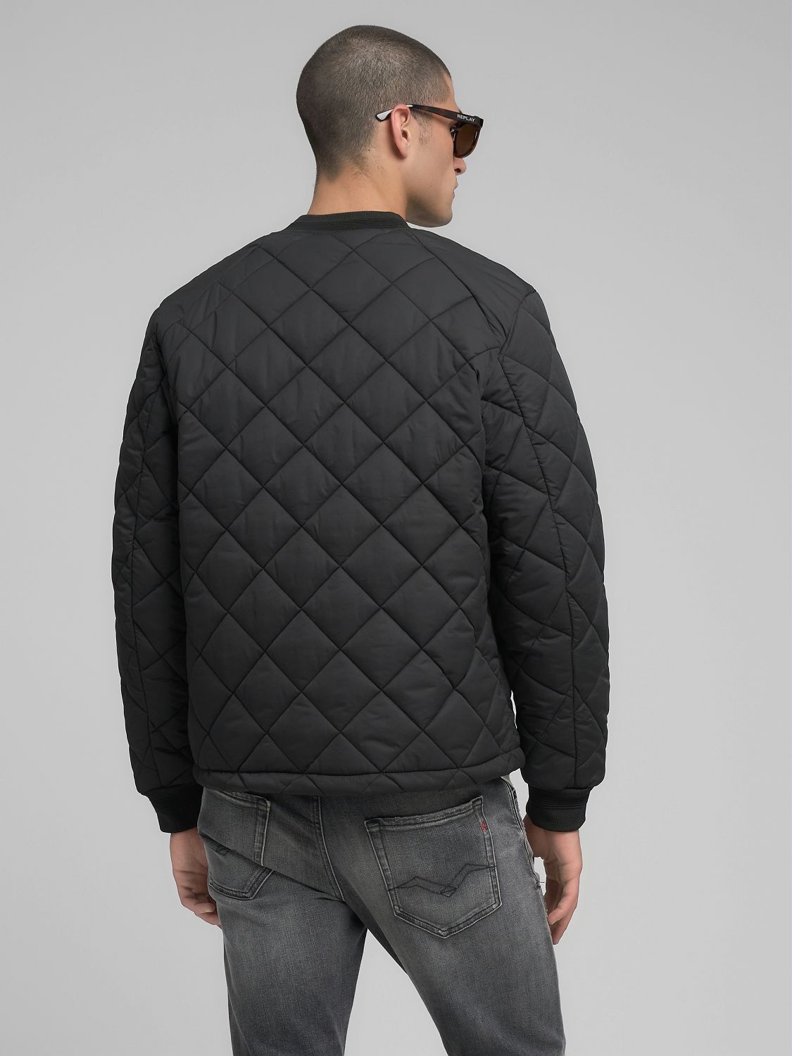 Replay Veste matelassée im Bomberjacken-Stil, Regular Fit