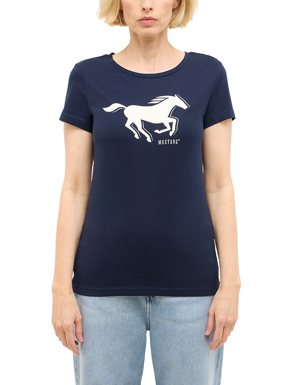 MUSTANG Kurzarmshirt »Damen Style Loa«