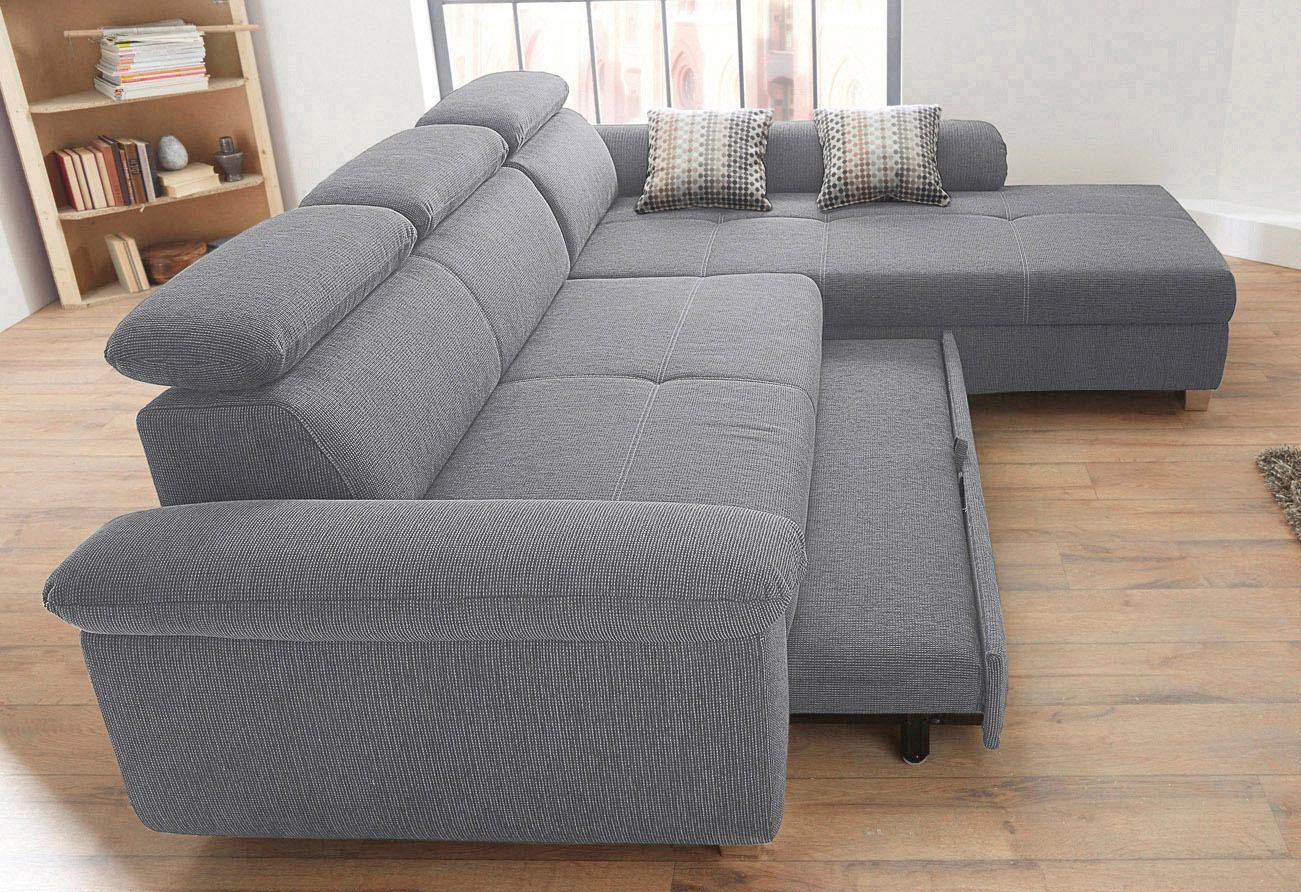 Jockenhöfer Gruppe Ecksofa »Landshut L-Form« inklusive Bettfunktion, Kopf- bzw. Rückenteilverstellung
