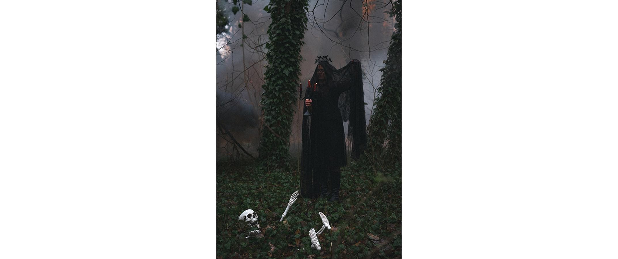 partydeco Dekofigur »Halloweenfigur Skelett 5-teilig«