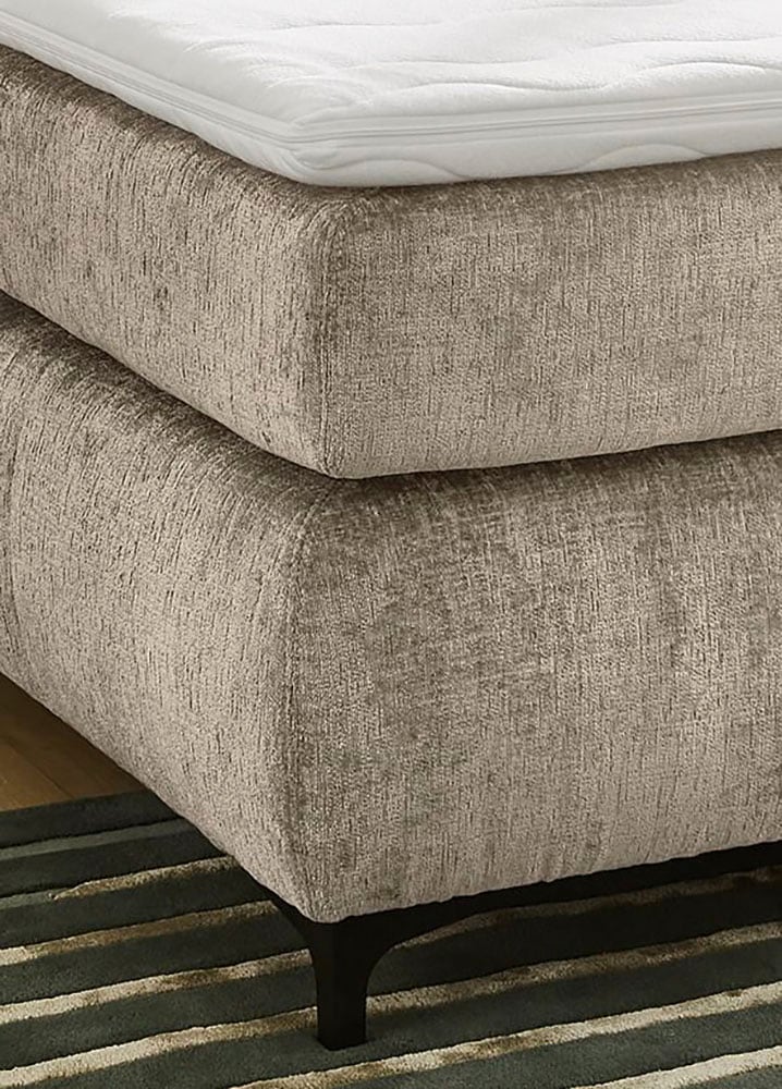 Jockenhöfer Gruppe Lit boxspring »Beatrice erhältlich in 140 & 180cm Breite« matelas TTFK 7 zones et surmatelas KS, différentes fermetés