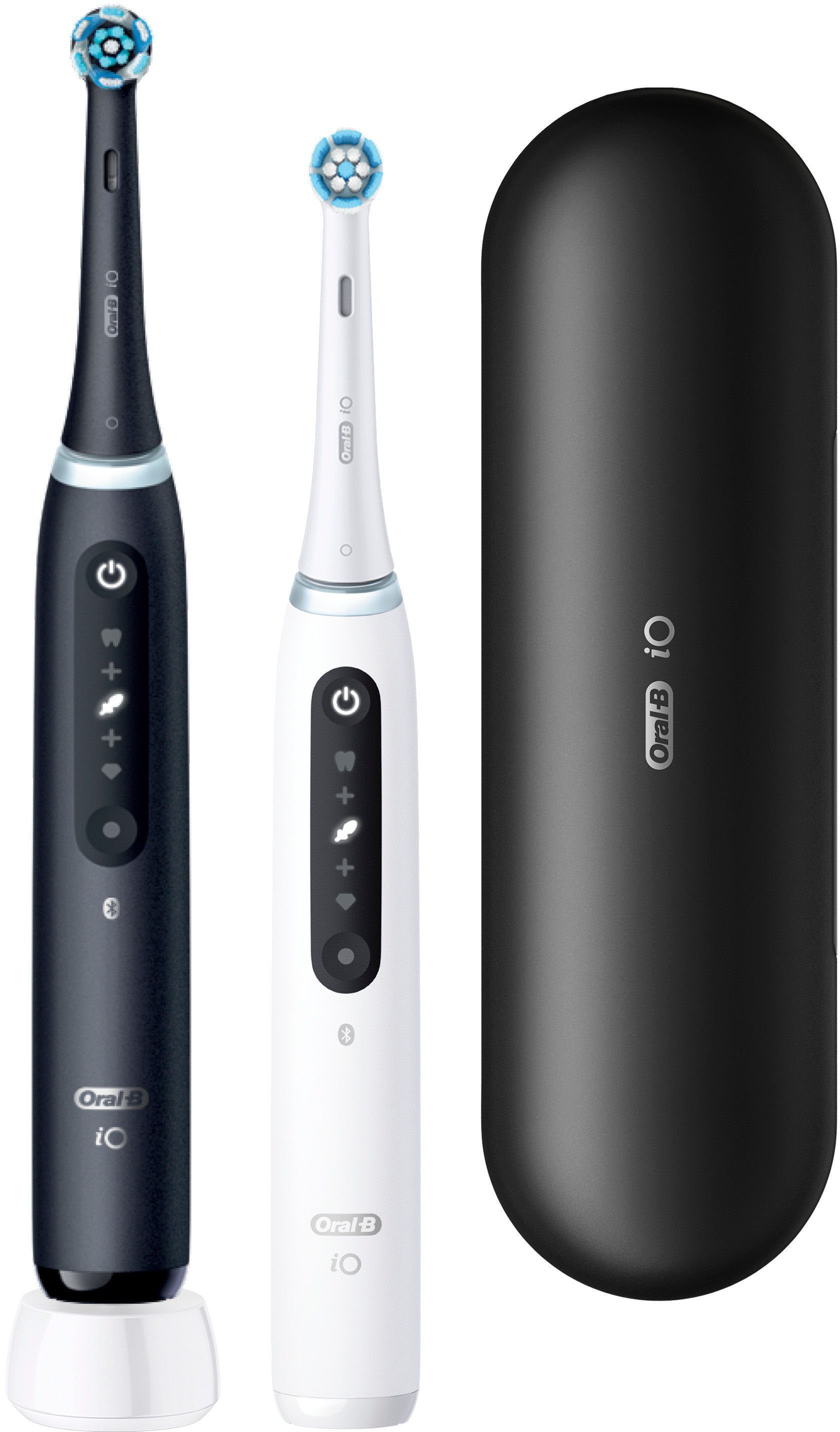Oral-B Brosse à dents électrique »iO 5 Duopack« 2 cuis Aufsteckbürsten mit Magnet-Technologie, LED-Anzeige, 5 Putzmodi, Reiseetui