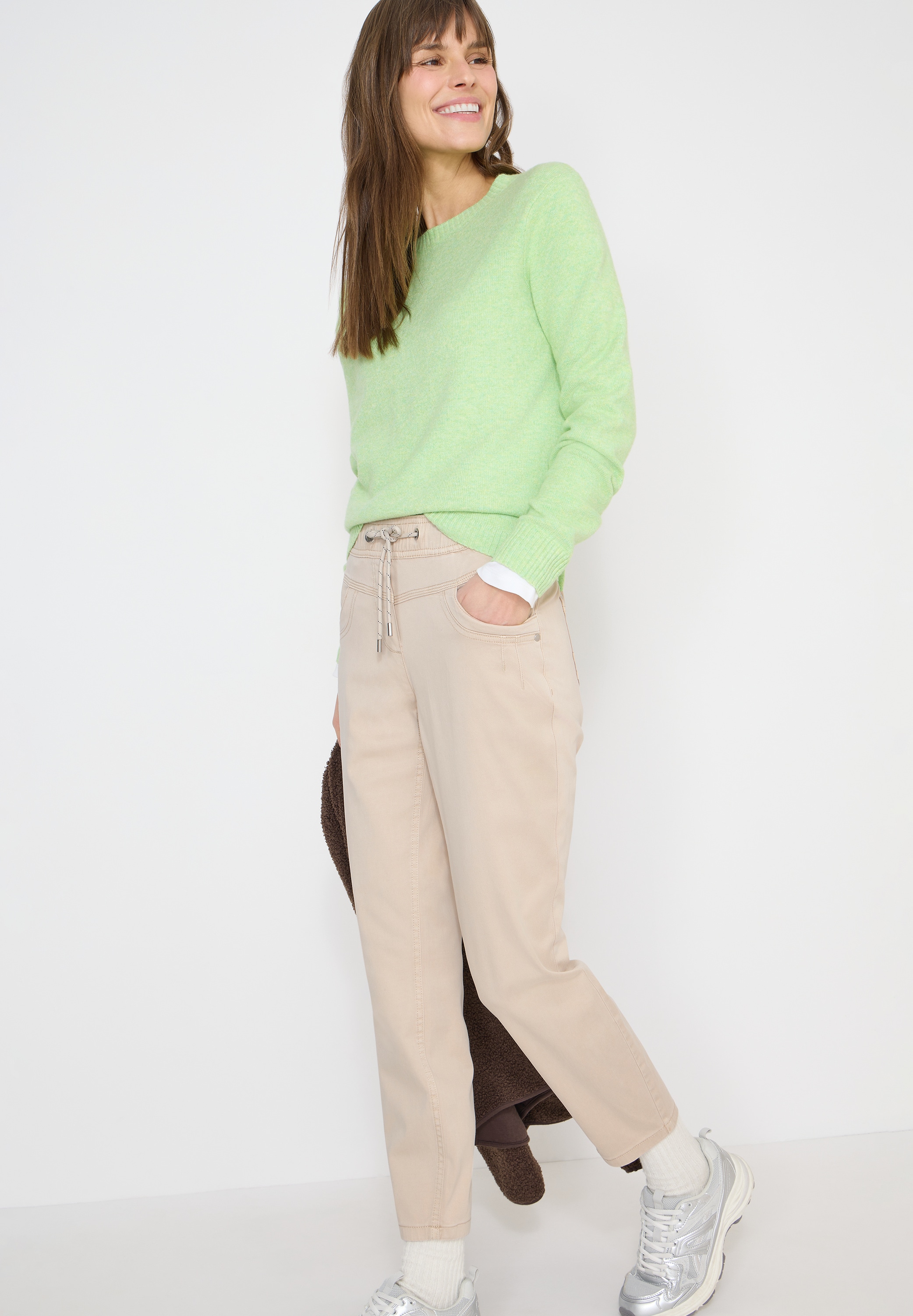 Cecil Pantalon en tissu »Style Tracey«  mit elastischem Bund und Kordelzug