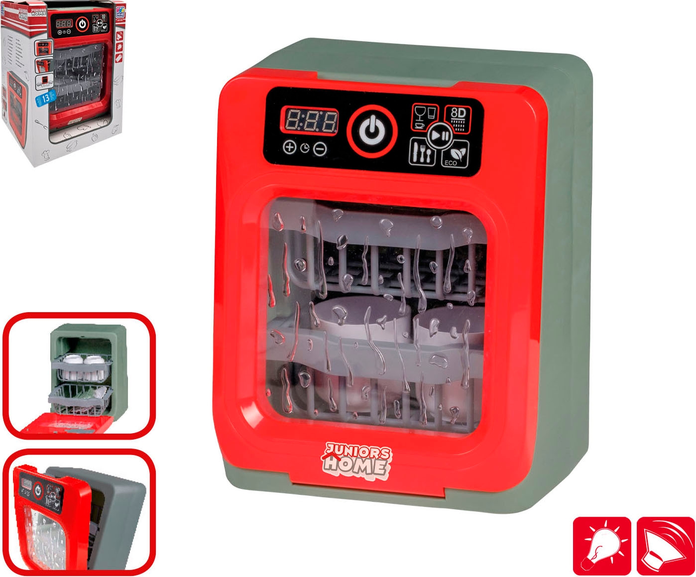 Happy People Kinder-Geschirrspüler mit Licht- und Sound