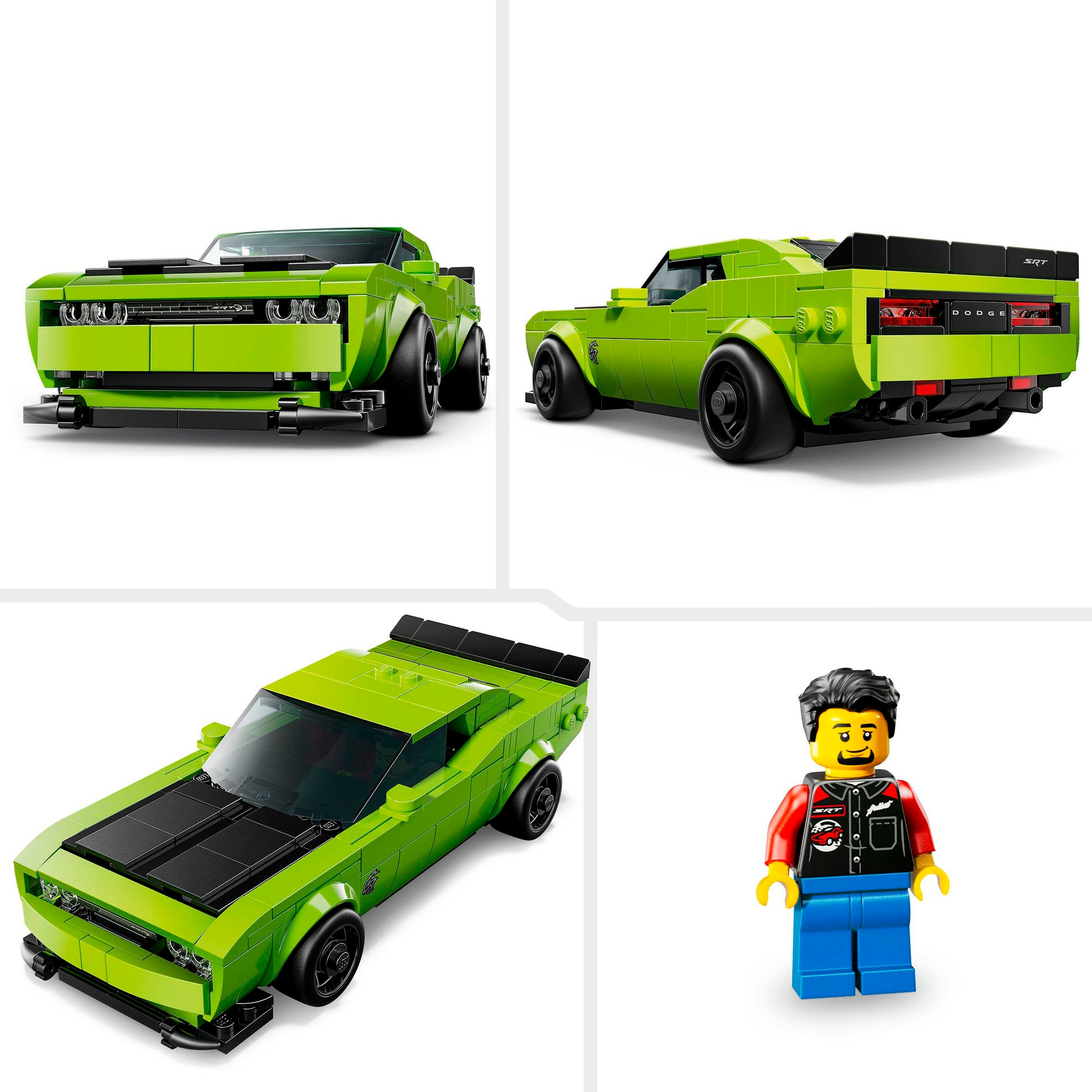 LEGO® Konstruktionsspielsteine »Dodge Challenger SRT Hellcat Sportwagen (77237), LEGO Speed Champions« Made in Europe