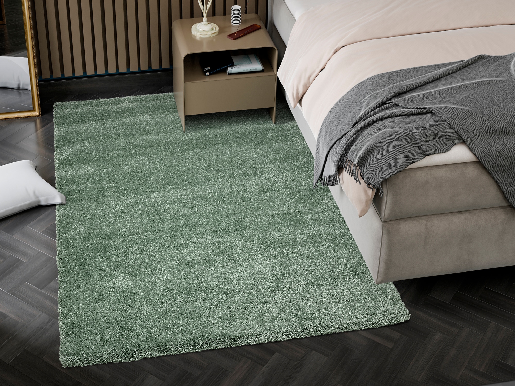 OCI DIE TEPPICHMARKE Hochflor-Teppich »MONTIS« rechteckig 45 mm Höhe uni, Langflor, Shaggy, auch in rund, quadratisch und Läufer erhältlich