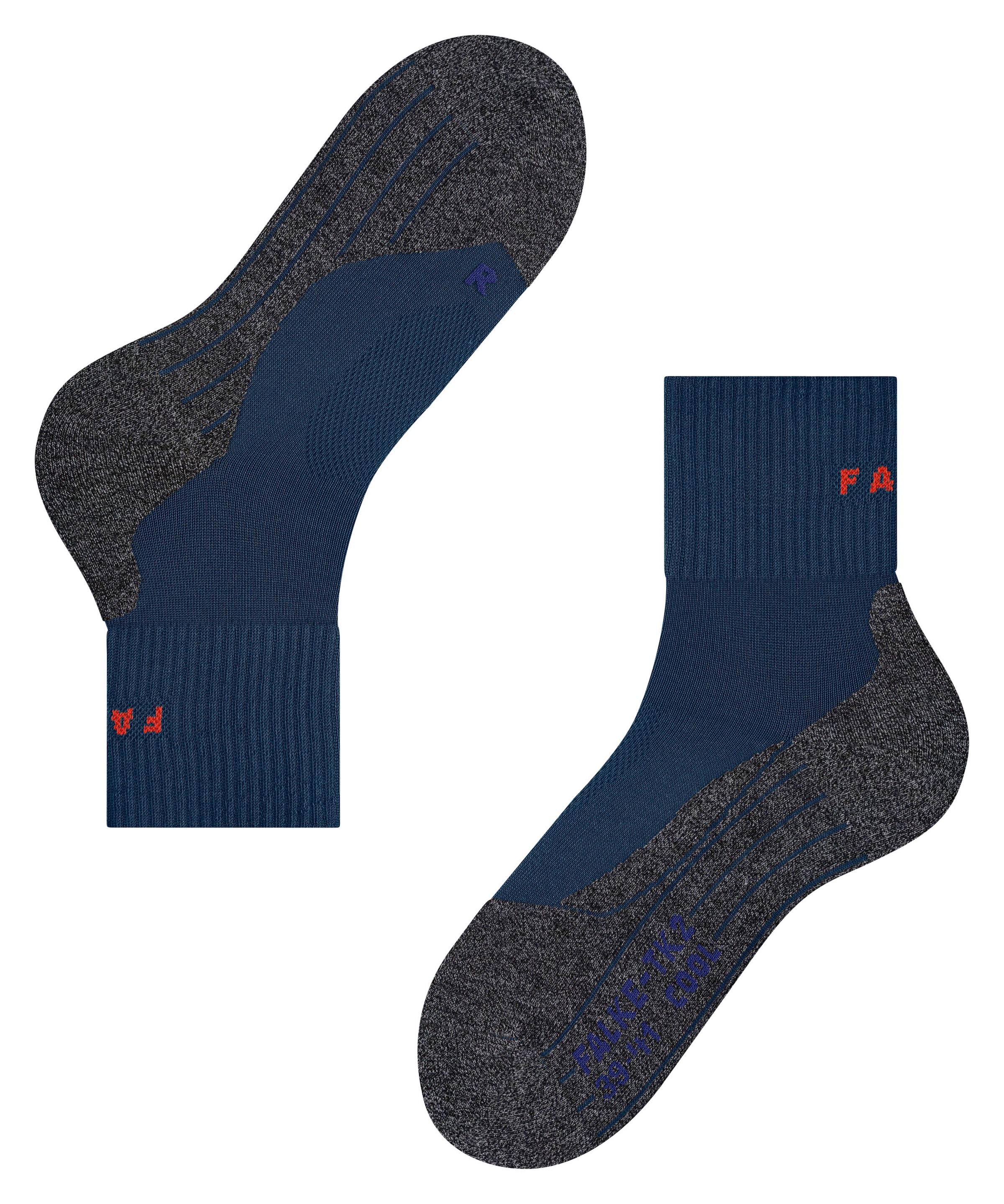 FALKE Chaussettes de randonnée »TK2 Explore Cool Short« longueur cheville, pour adultes, avec lyocell, respirant