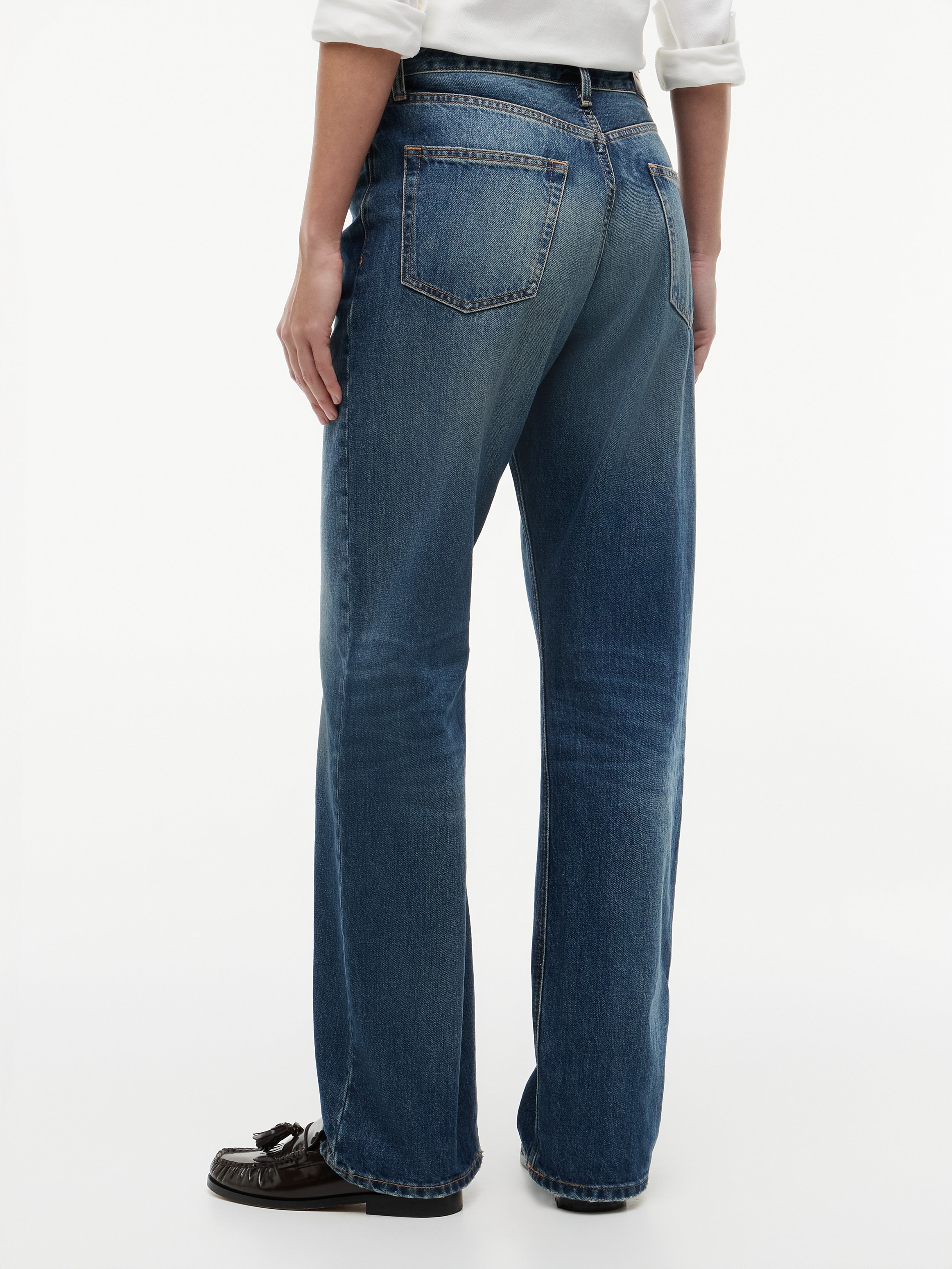 Tommy Hilfiger Jeans droit »LOOSE STRAIGHT CAM RW« Coton, coupe droite, taille normale