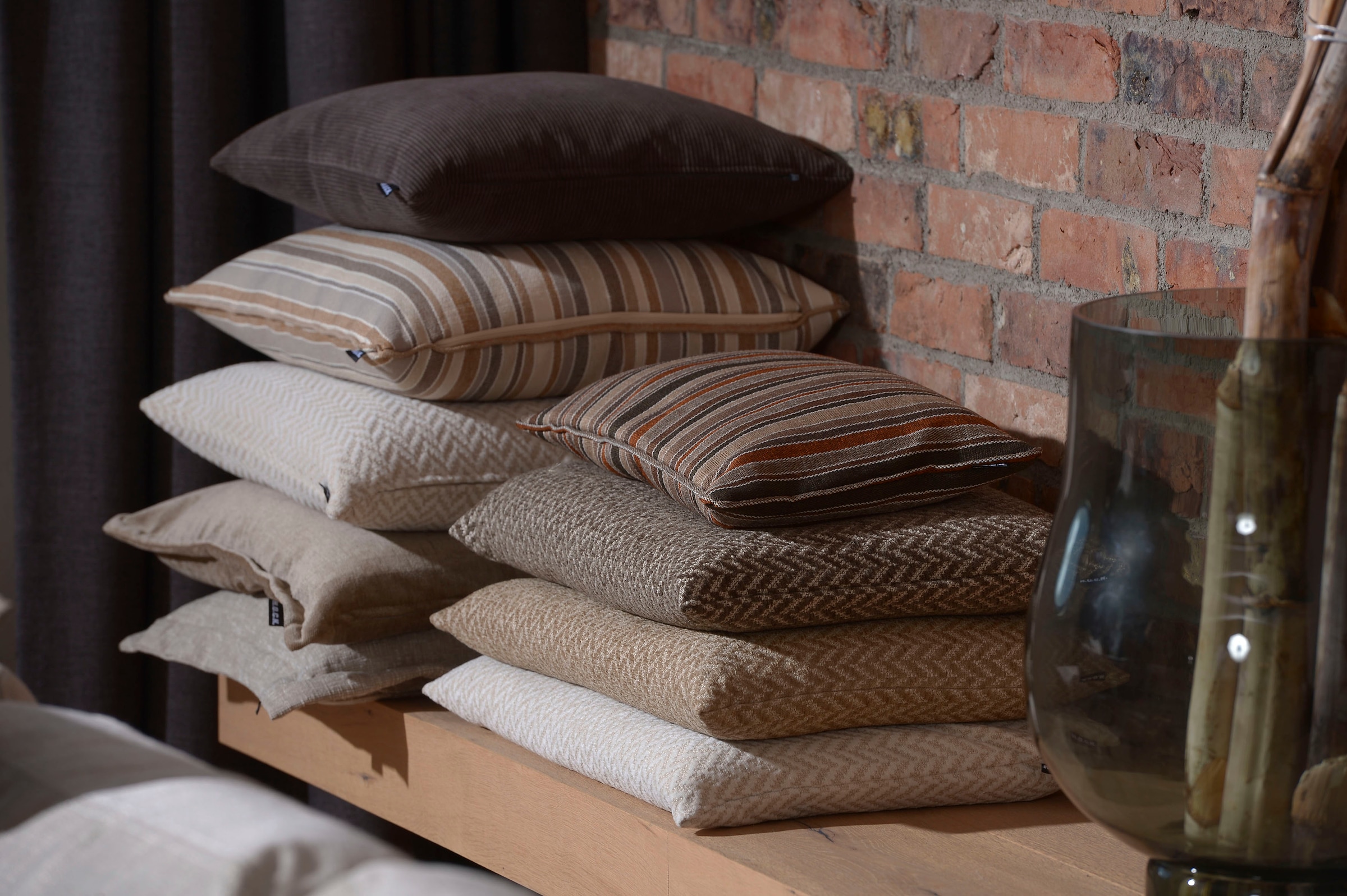 H.O.C.K. Dekokissen »Cord Wave« Kissenhülle mit Füllung, 1 Stück