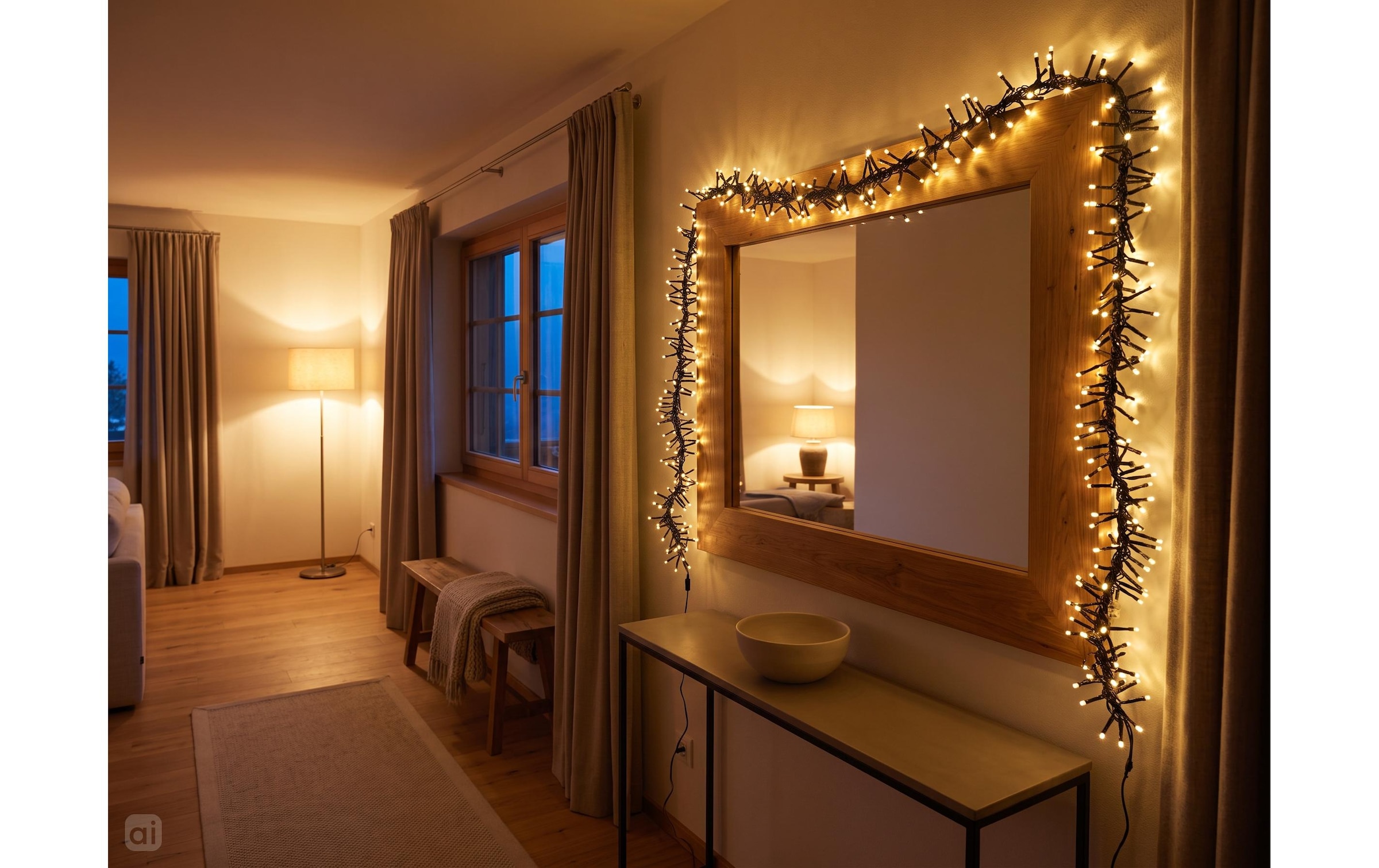 Cocon Guirlande lumineuse »Lichterkette Fenstersims, 720 LEDs Warmweiss, 9.3 m«