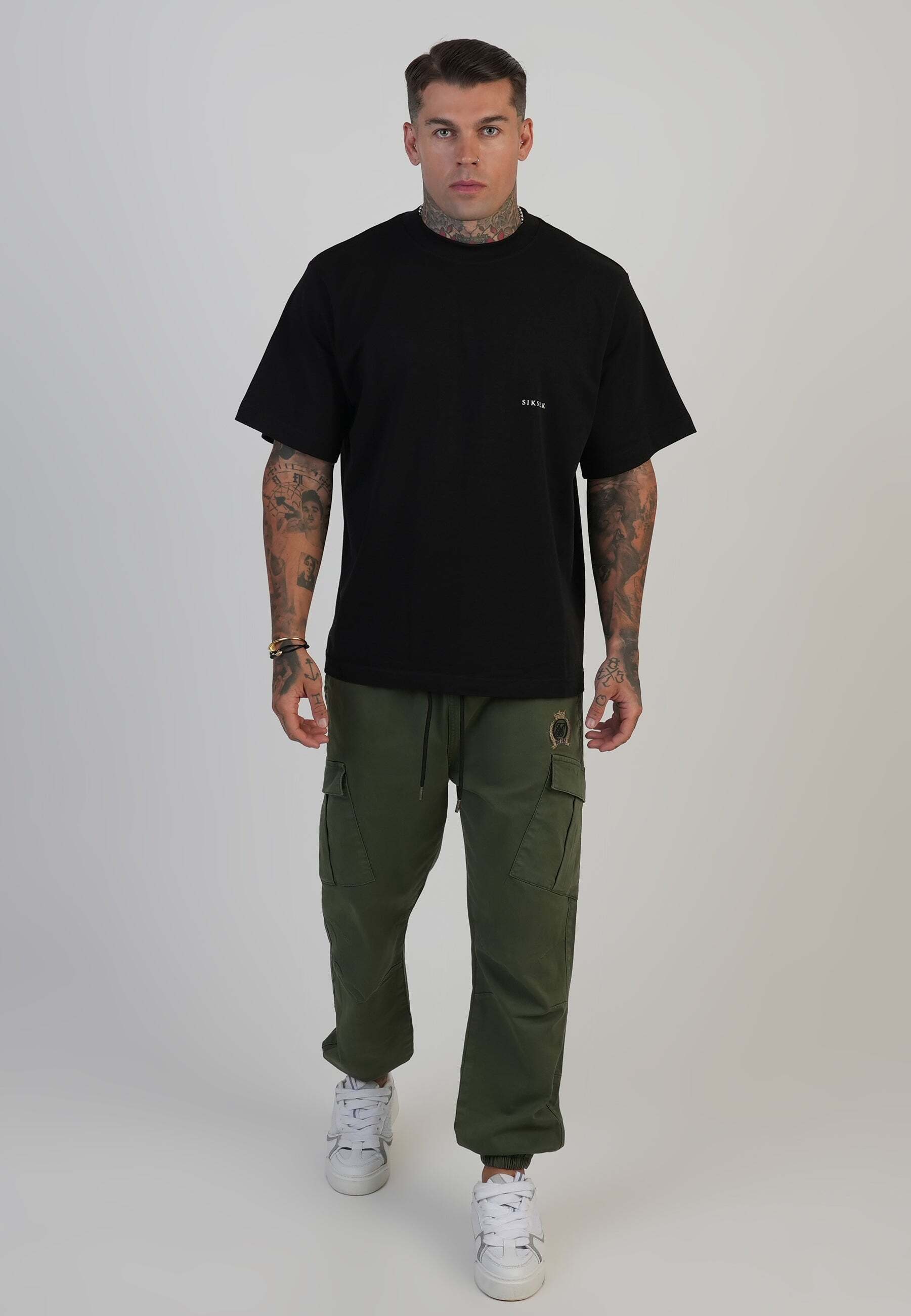 Siksilk Pantalon cargo »Siksilk Cargohose Slim Fit Cargos«