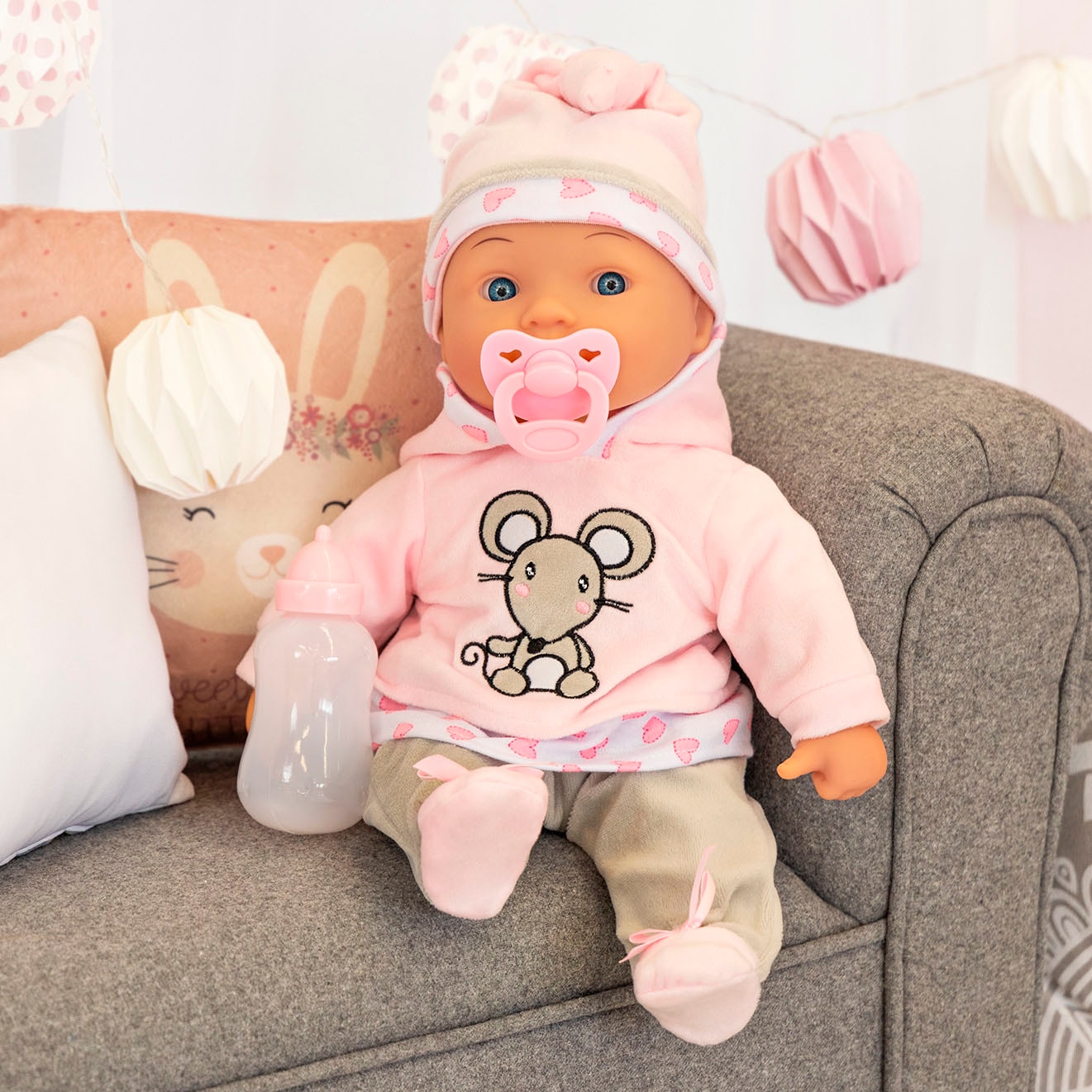 Bayer Poupée bébé »Lisa Magic Eyes, 38 cm«