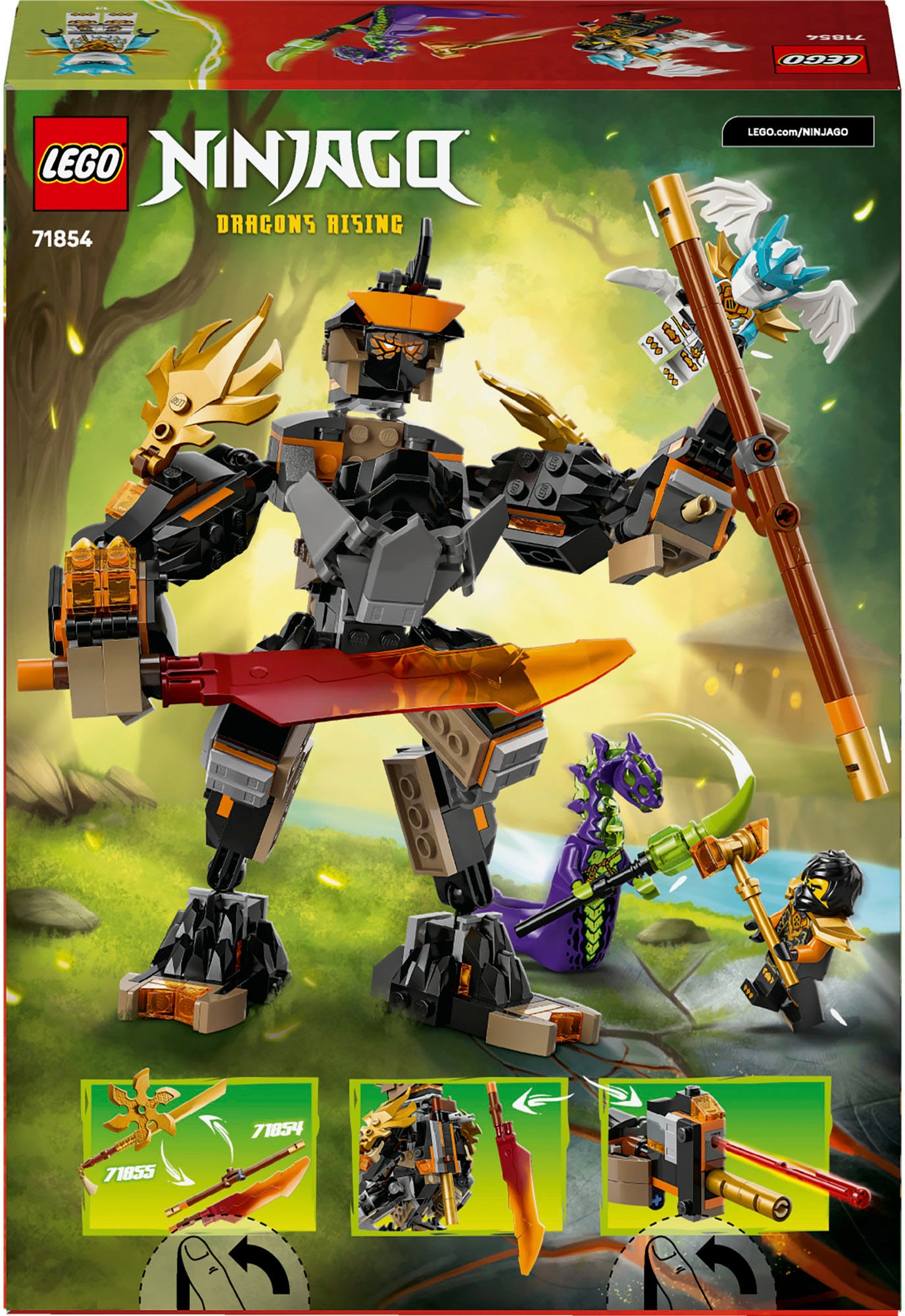 LEGO® Pions de construction »Coles Action-Mech und Drachen-Zane (71854), LEGO Ninjago« Made in Europe