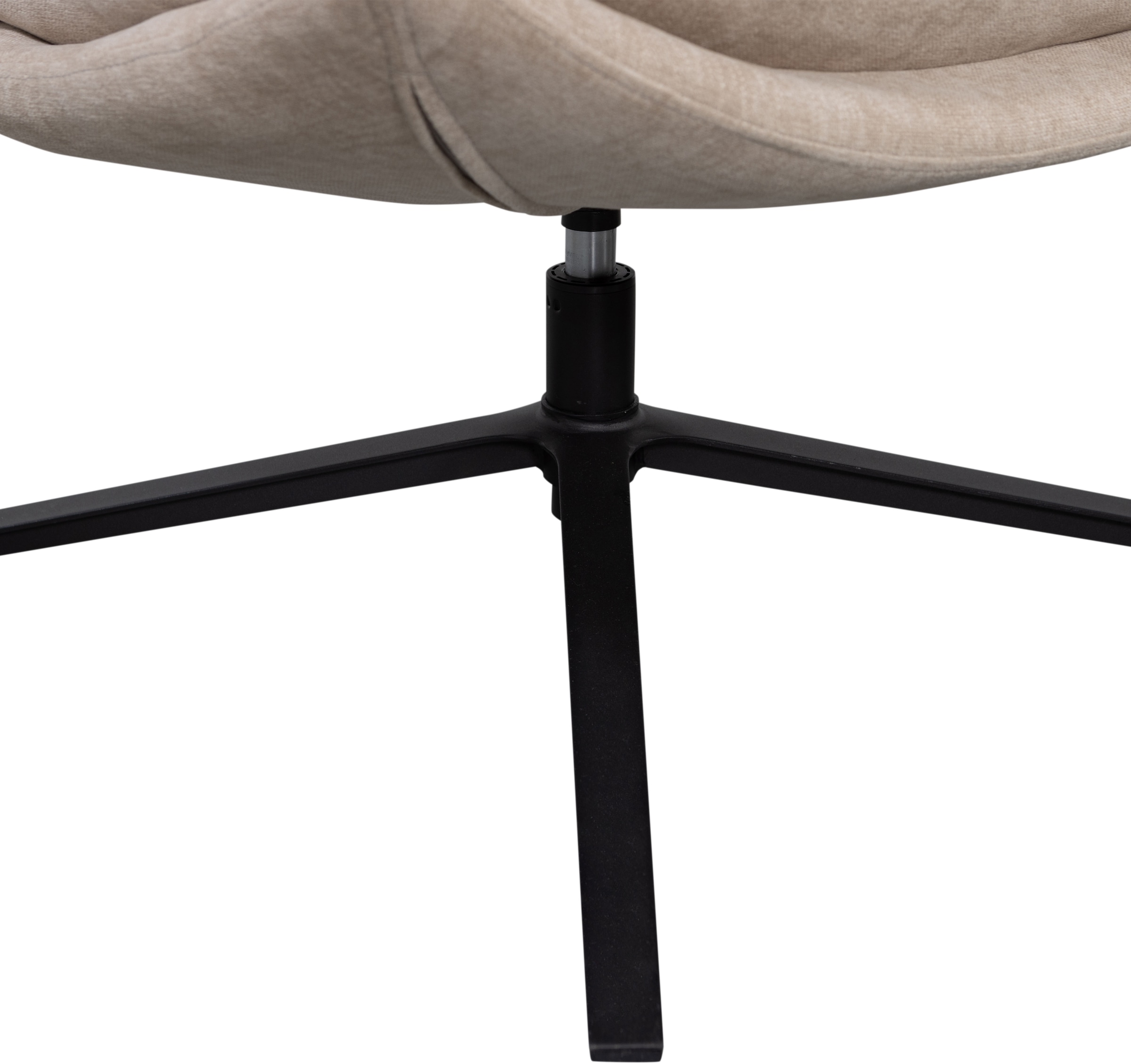 WOOOD Drehsessel »Kube mit Drehmechanismus inkl. Hocker B 74 x T 89 x H 100 cm« Hohe Verschleissfestigkeit, Newt-Chenillebezug, Tragkraft 120 kg