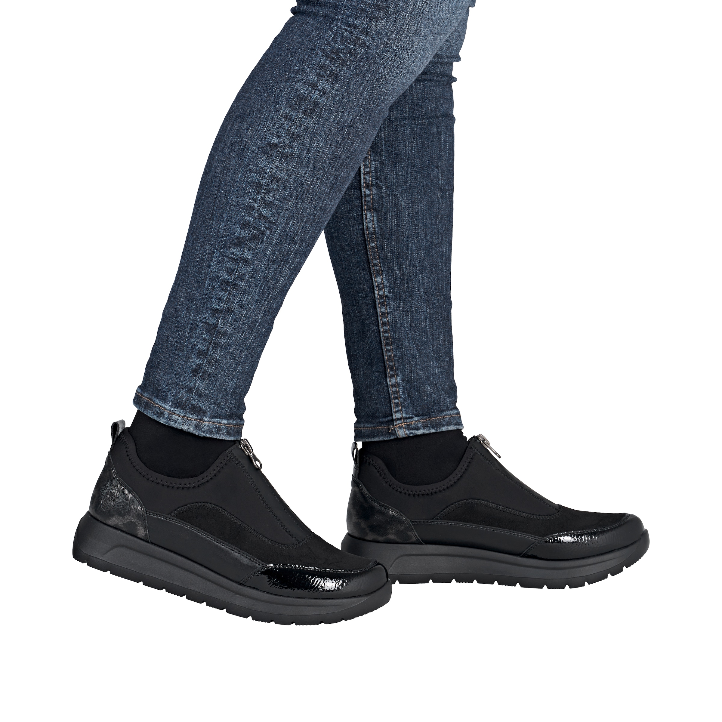Remonte Plateausneaker  Halbschuh, Casual-Sneaker mit Lackdetails