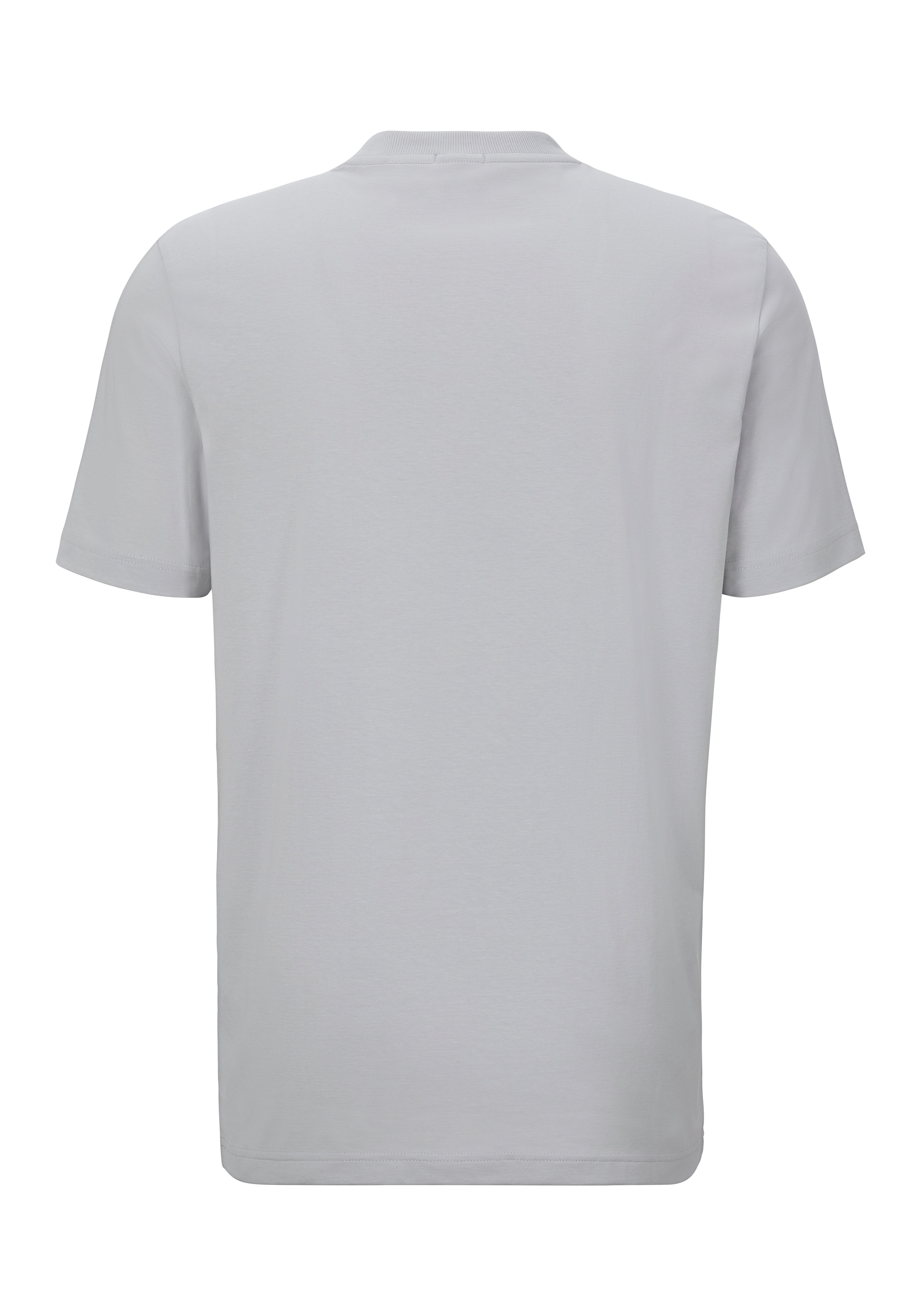 BOSS GREEN Rundhalsshirt »Tee« mit gummiertem Kontrast-Logo