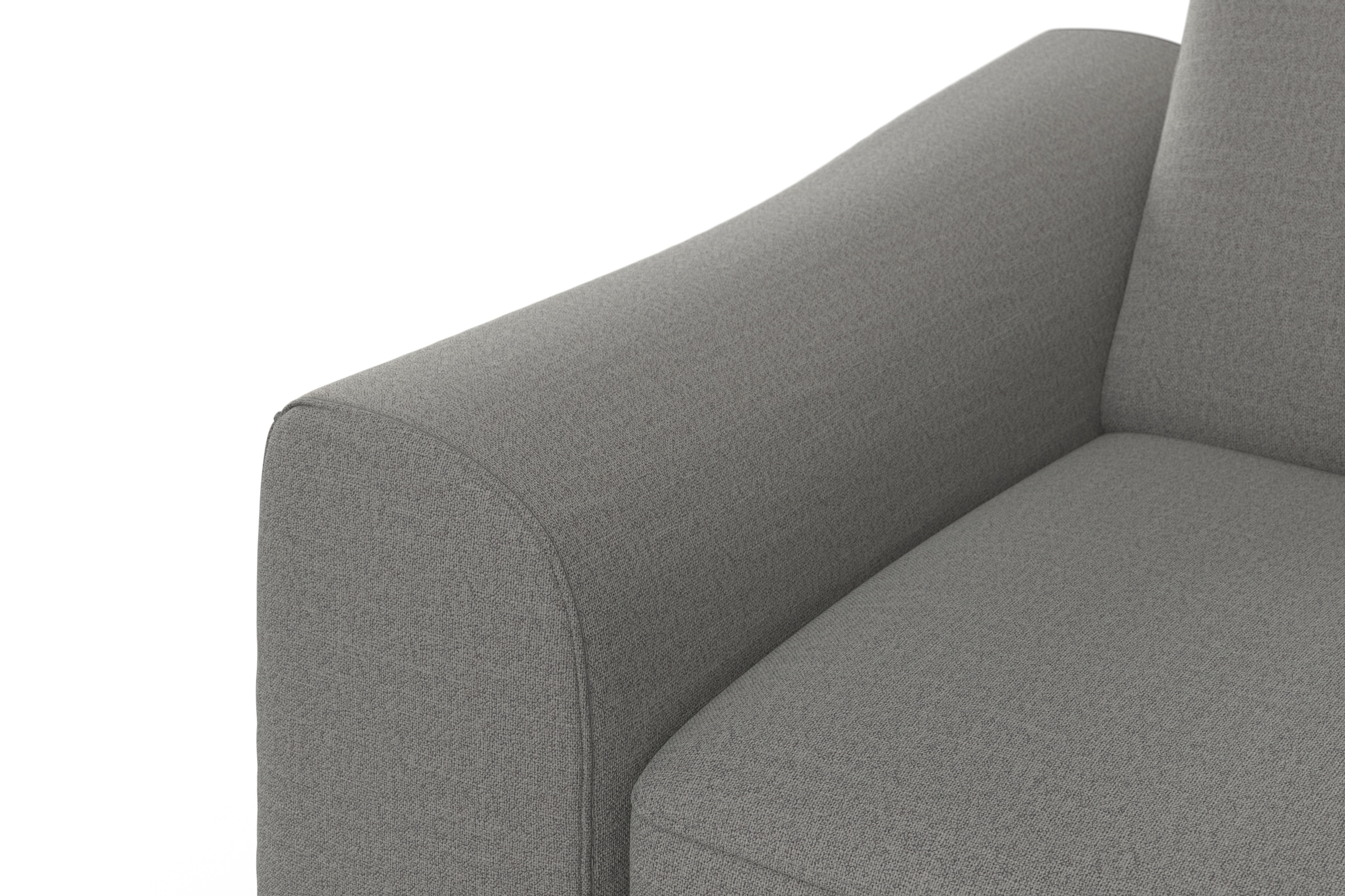 sit&more Canapé d'angle »Dundee L-Form« mit Federkern und Massivholzfüssen, wahlweise mit Kopfteilverstellung