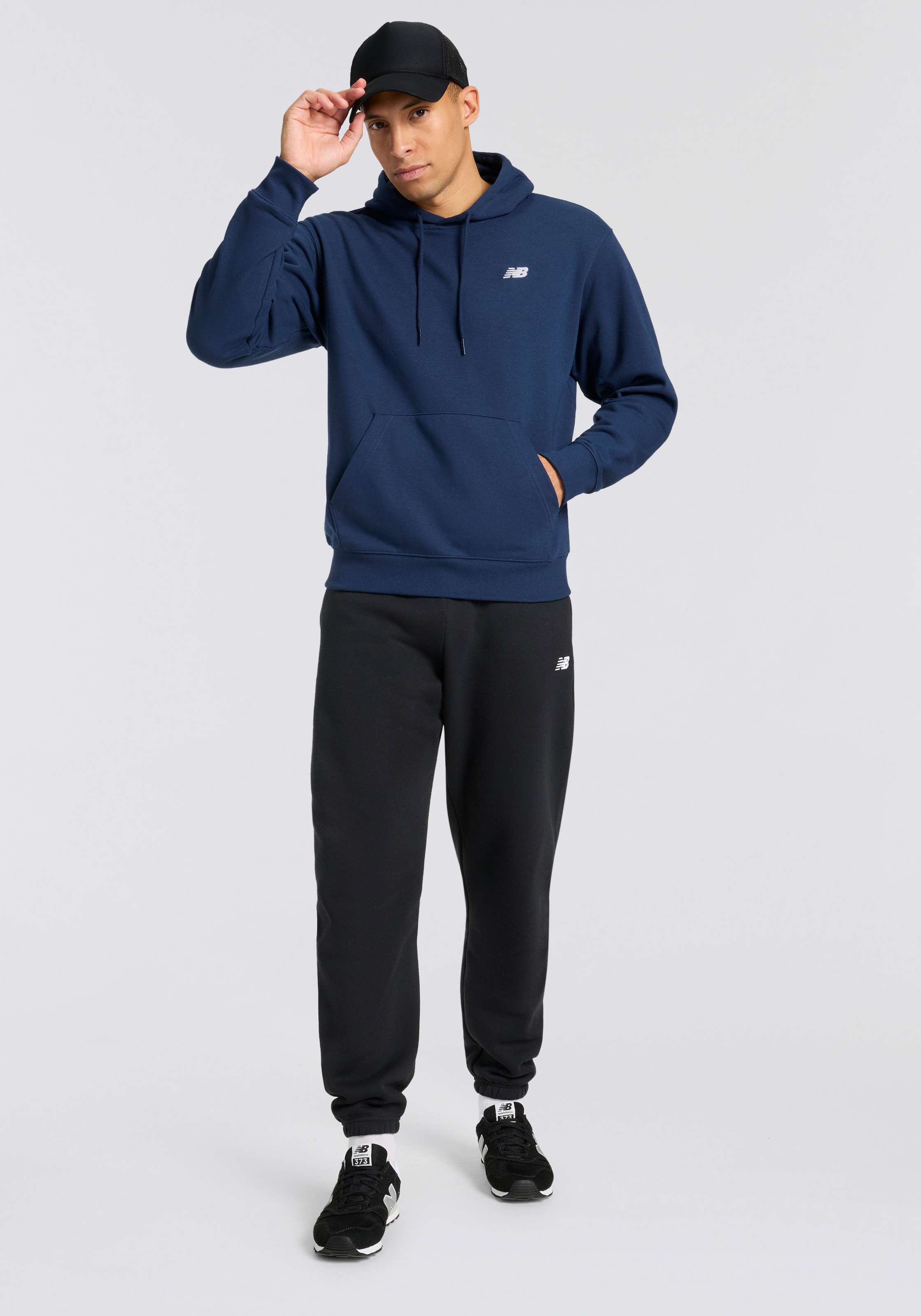 New Balance Kapuzensweatshirt »SPORT ESSENTIALS FRENCH TERRY HOODIE«, mit Kapuze, Langarm, aus Baumwolle und Polyester, entspannte Passform
