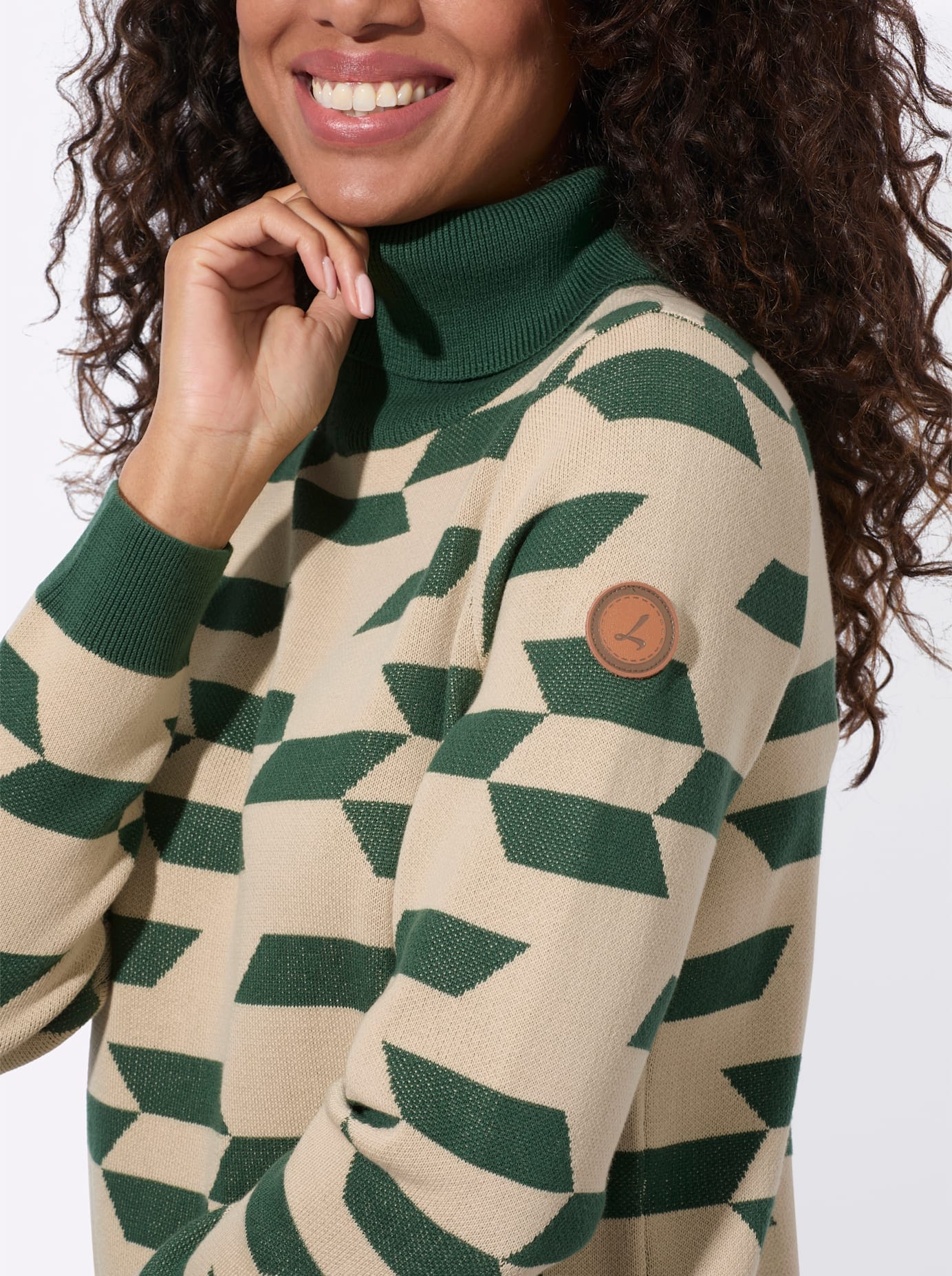 Casual Looks Pull à col roulé »Rollkragen-Pullover«