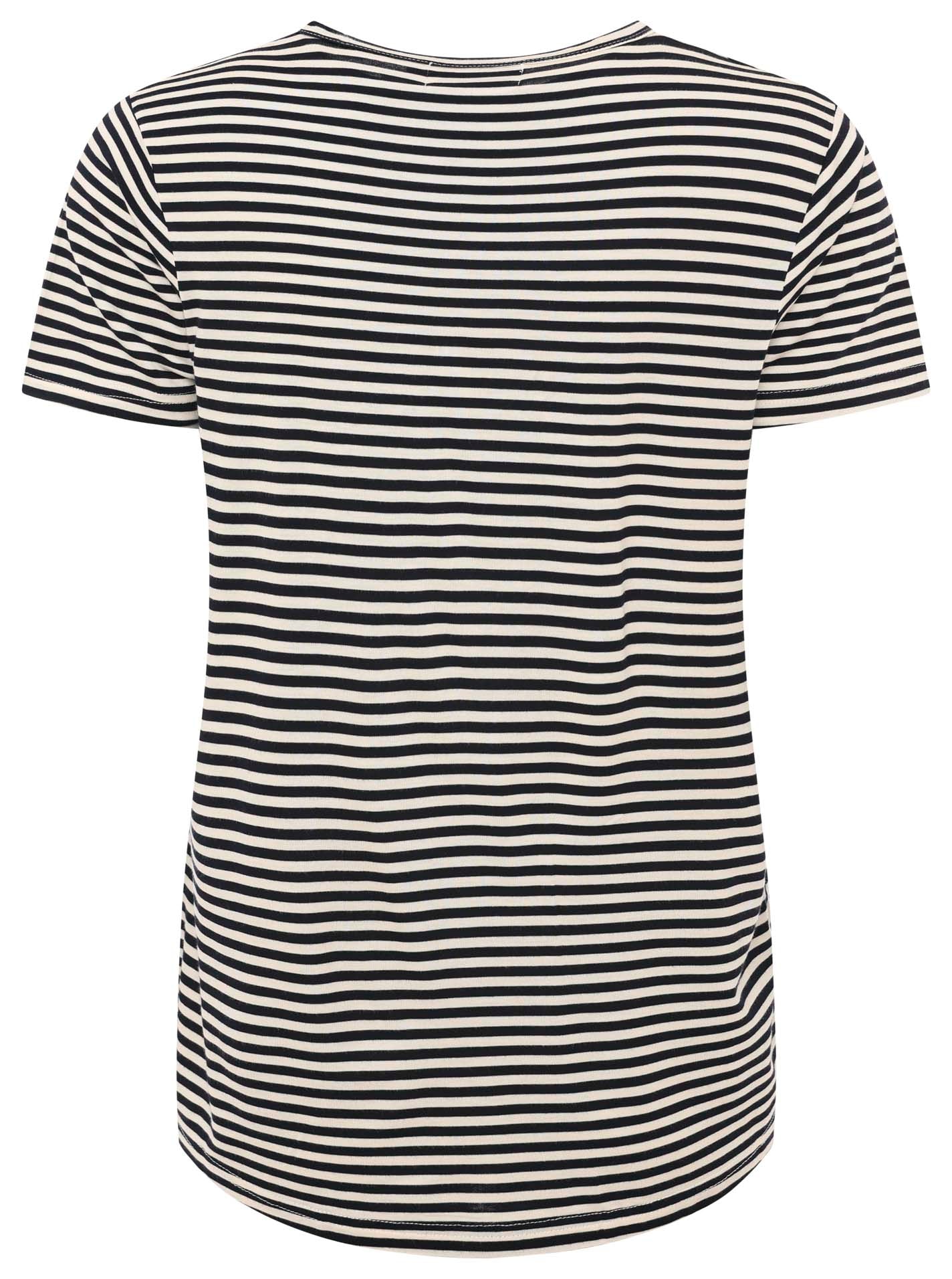 Zwillingsherz T-Shirt »"Heimat Anker"« gestreift, rundes Motiv mit Anker, Rundhals