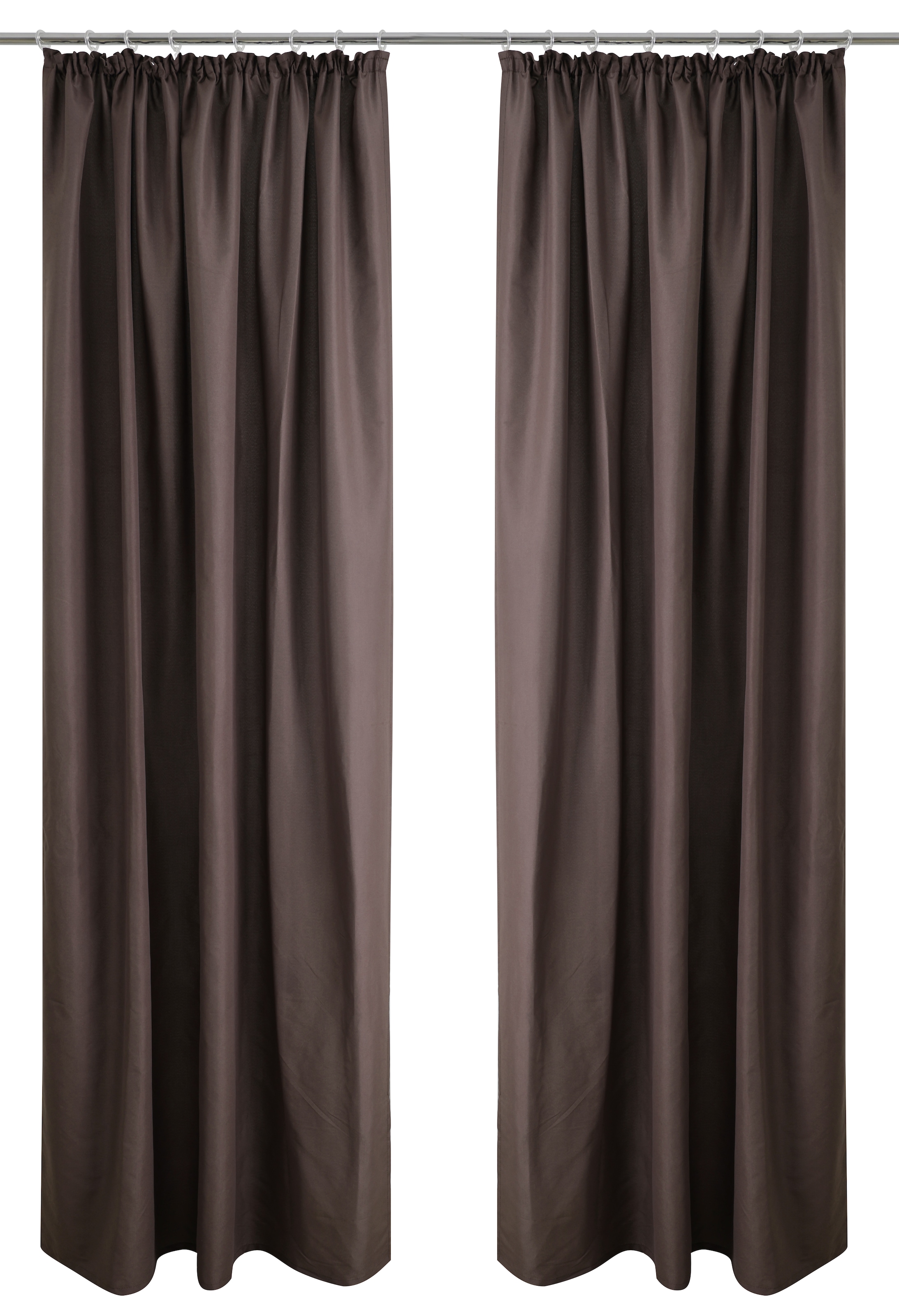 Bruno Banani Vorhang »Lagan« Kräuselband 2 Stk. tlg. 2-er Set, gewebt, Microfaser, versch. Grössen, einfarbig, Bestseller