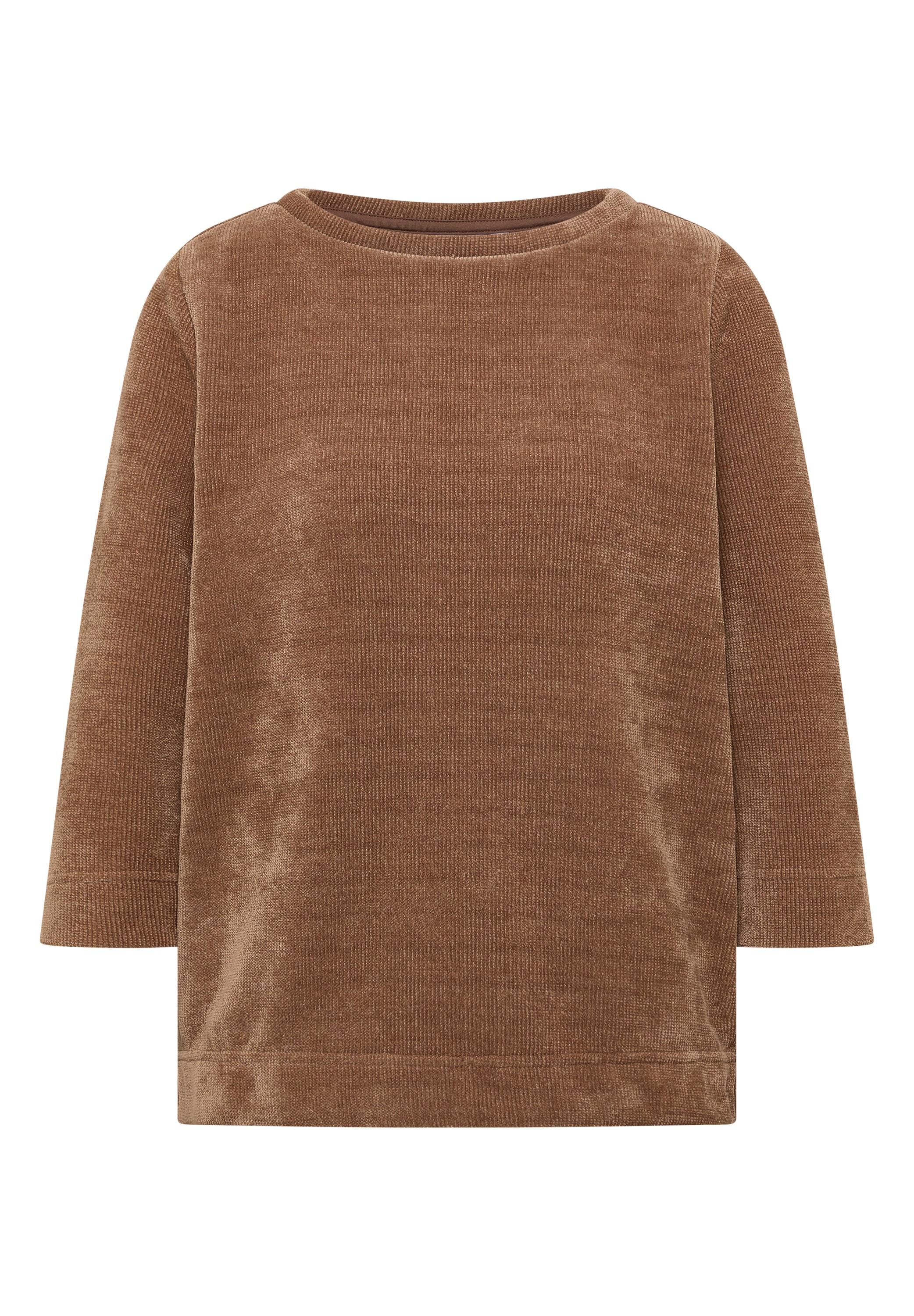 Cecil 3/4-Arm-Shirt aus Cord mit Boat Neck