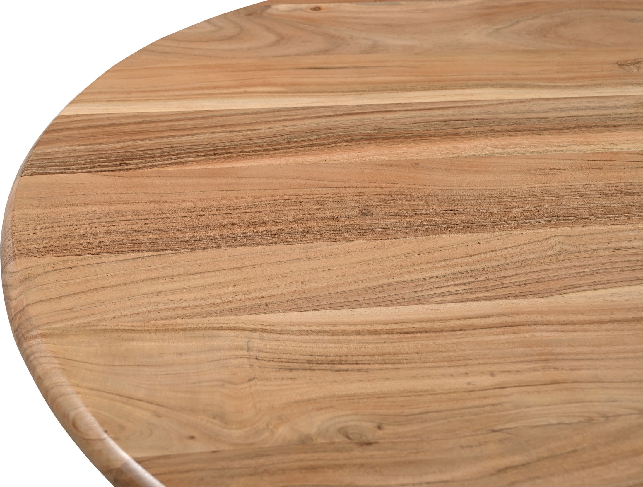 SIT Esstisch »Kyoto aus Akazie Ø120 cm mit asymmetrischem Holzgestell« 1 Stk. tlg. 4 cm starke Akazienplatte mit abgerundeten Kanten & Naturmaserung