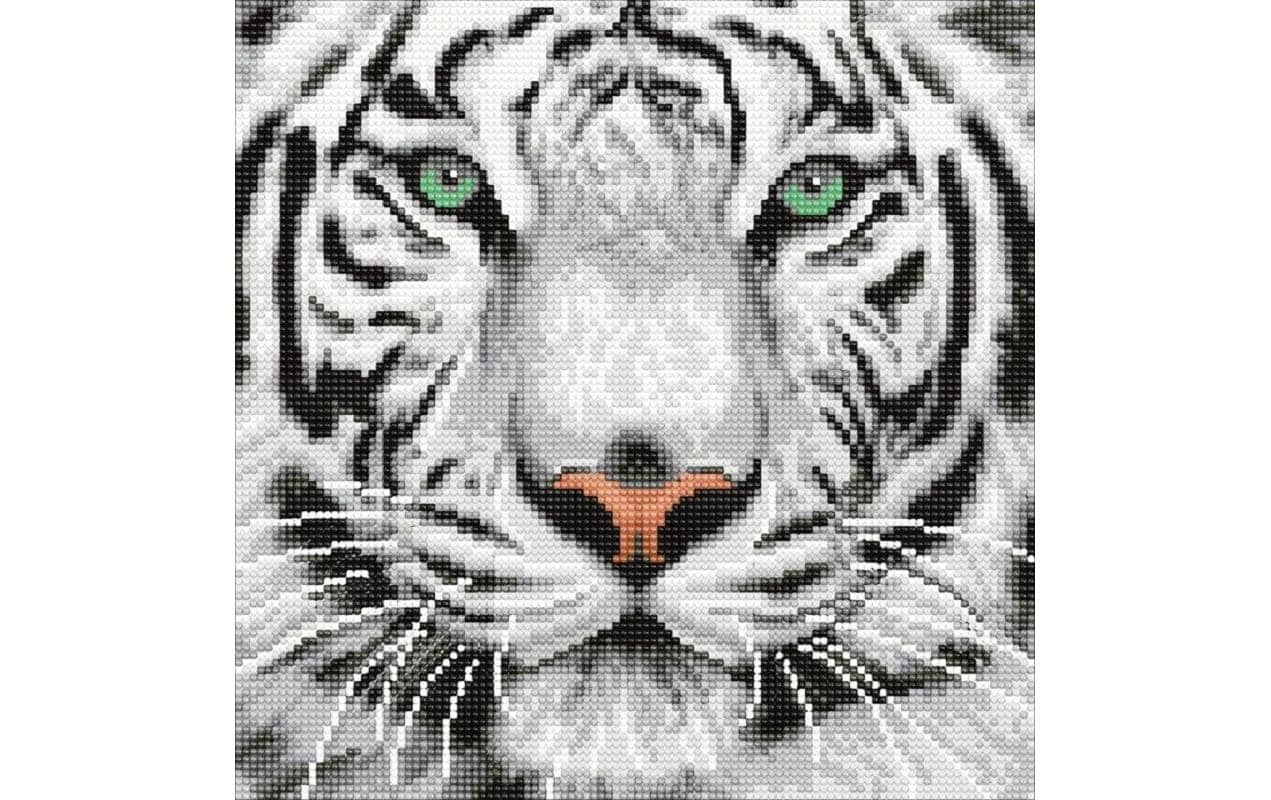   Kreativset »CRAFT Buddy Crystal Art Kit White Tiger 30 x 30 cm«