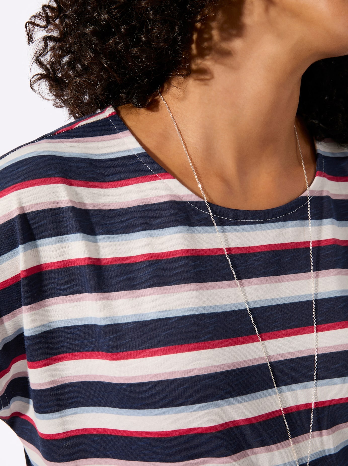 Casual Looks Shirt à col rond »Ringelshirt« 1 pièces