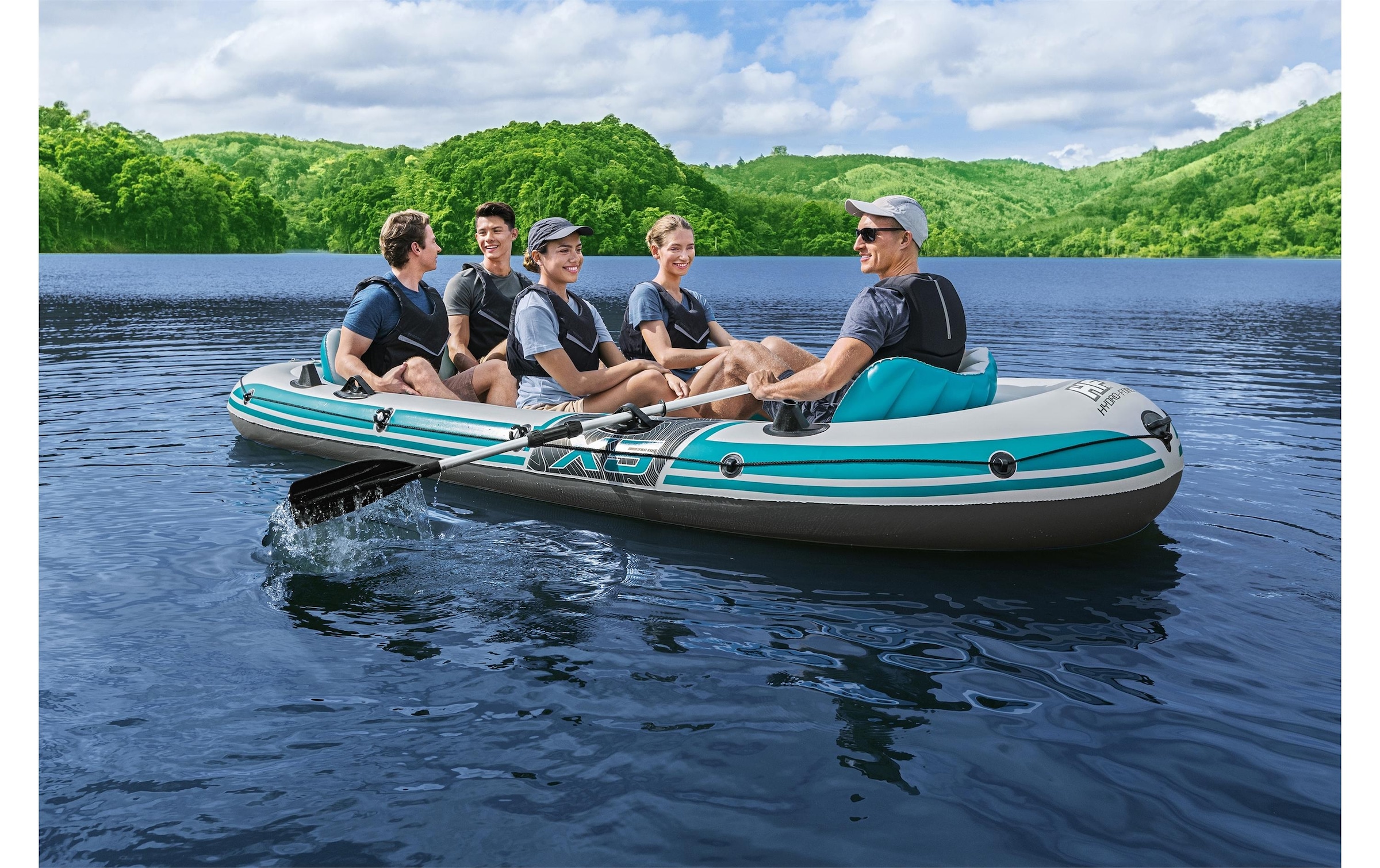 Bestway Schlauchboot »Hydro-Force Komplett-Set Adventure Elite X5« Gummiboot