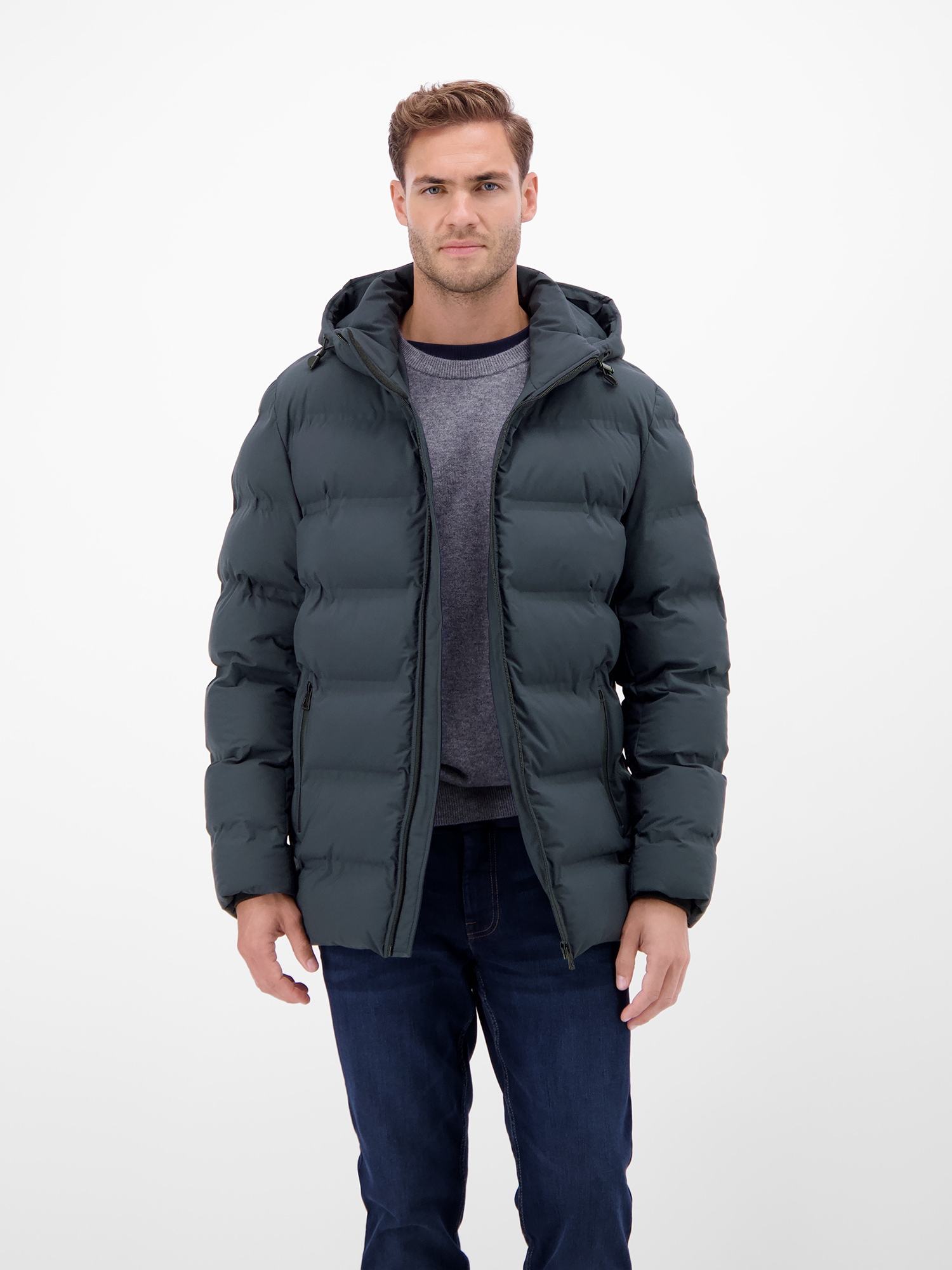 LERROS Veste d'hiver »Herren Winterjacke - smart und unkompliziert« mit Kapuze