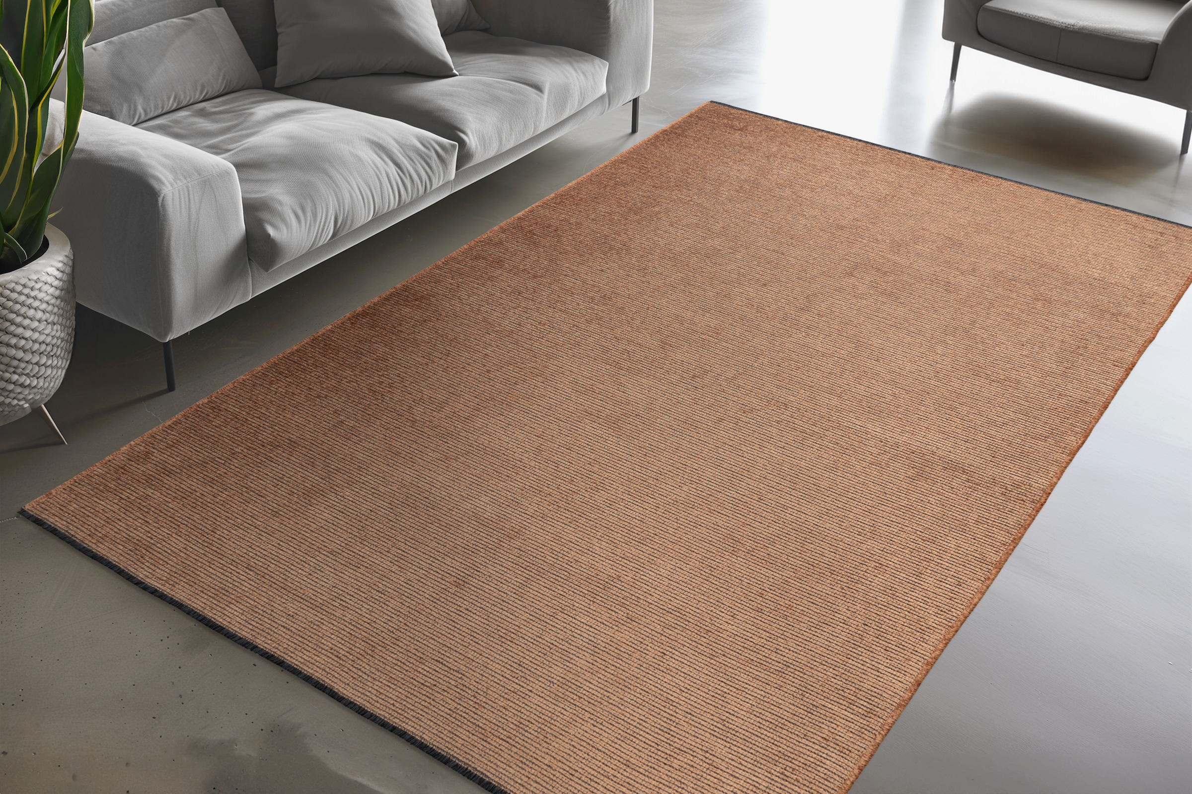 Kayoom Teppich »Trendy Touch 425« rechteckig 8 mm Höhe Kurzflor, Modernes Muster, Vegan, Wohnzimmer