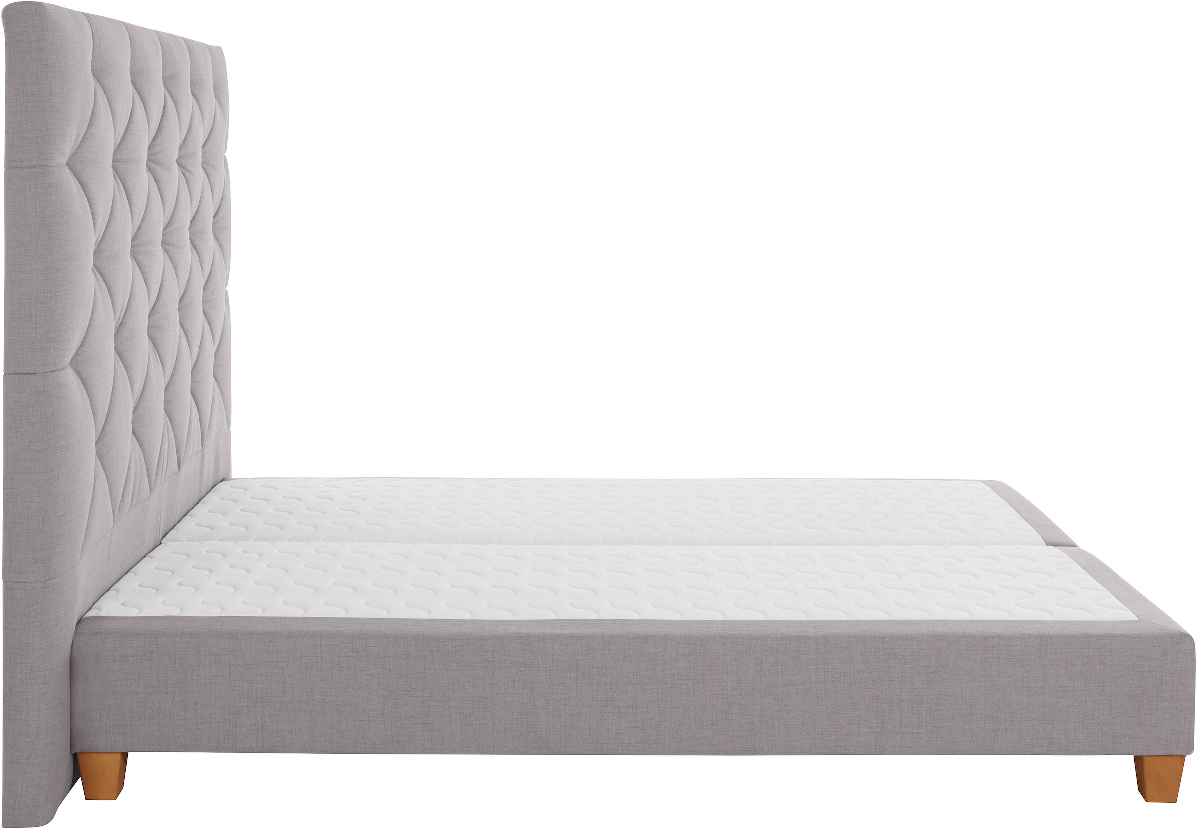 Home affaire Lit boxspring »Harmones hoch« in 3 Breiten, Härtegrad auch im Mix mit je 1 Matratze in H2 und H3