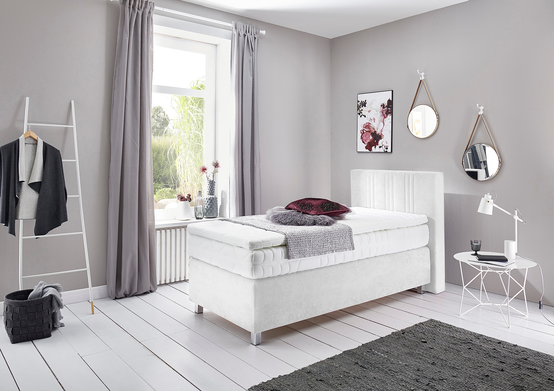 Westfalia Schlafkomfort Boxspringbett wahlweise mit Bettkasten und Topper