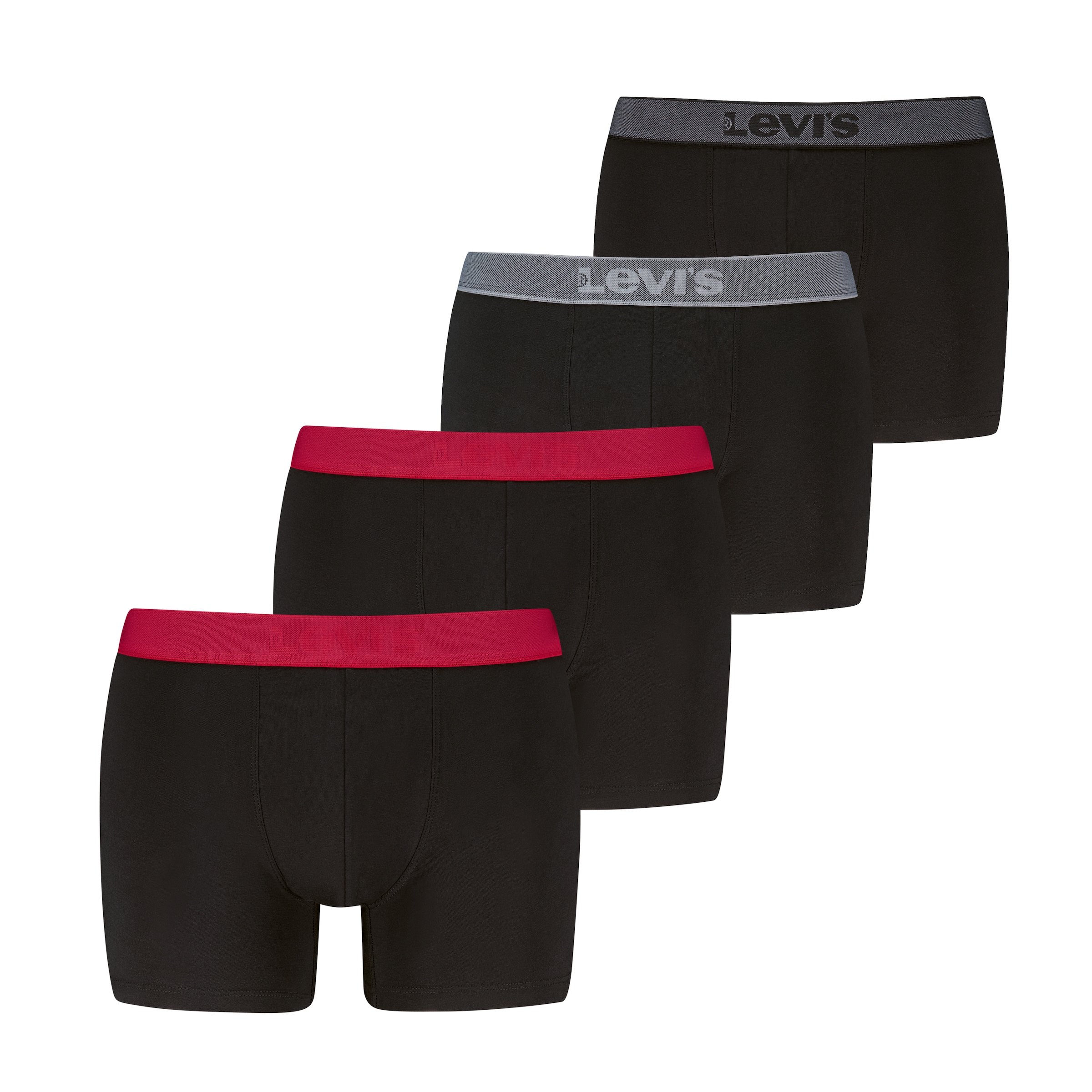 Levi's® Boxers »LEVIS MEN TWILL WB BOXER BRIEF 4P« 4er Pack, 