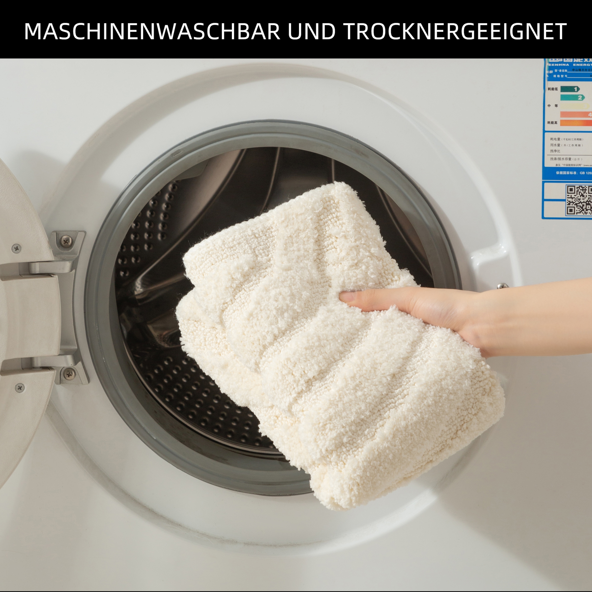 my home Tapis de bain »Epense, Badvorleger, Badezimmer Teppich, Duschmatte mit Blattstruktur« Höhe 10 mm Badteppich, Uni, Blätter, Hoch-Tief, verschiedene Farben und Grössen