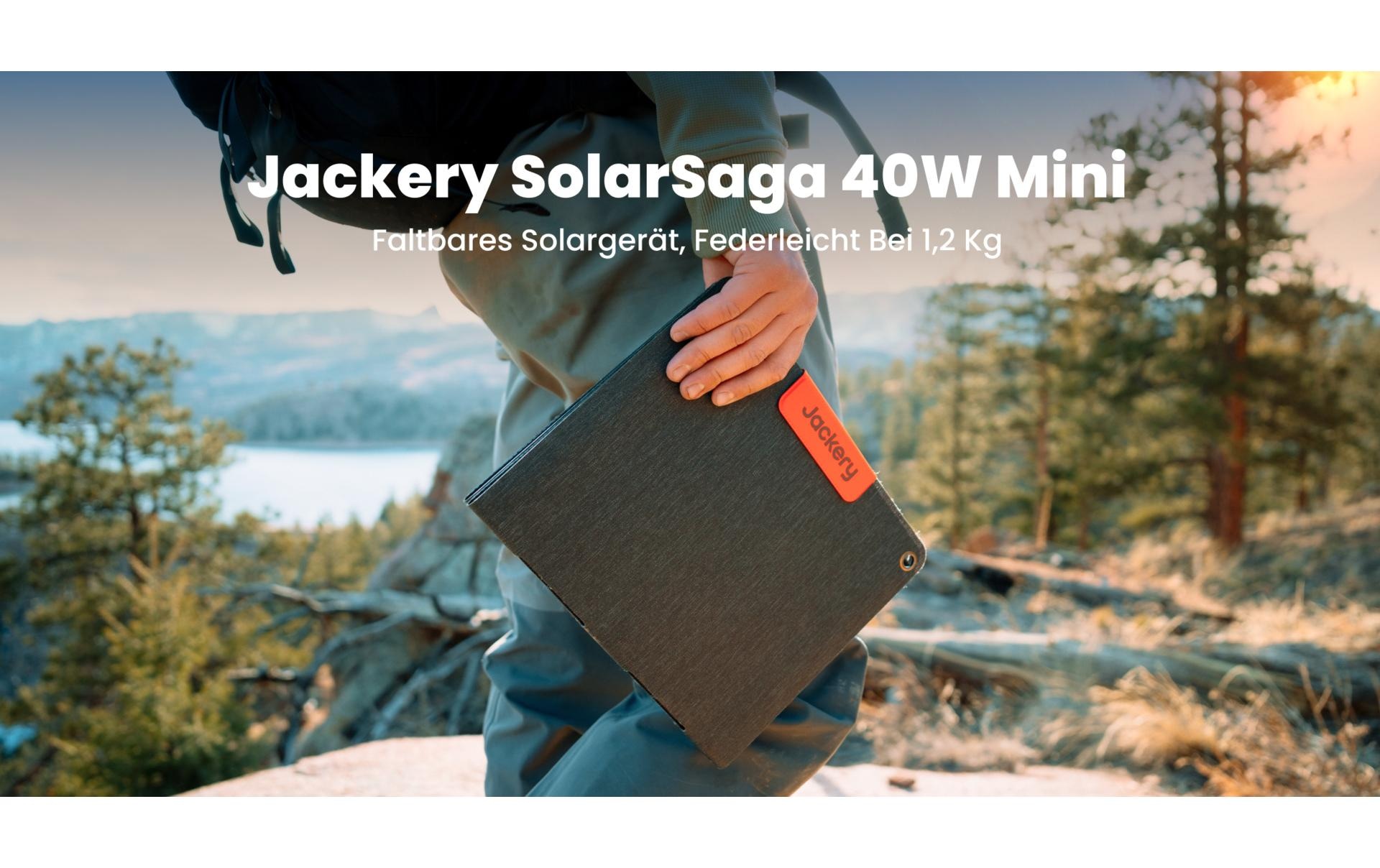 Jackery Panneau solaire »Solar Saga 40 40 W« Tragbares Mini‑Solarmodul