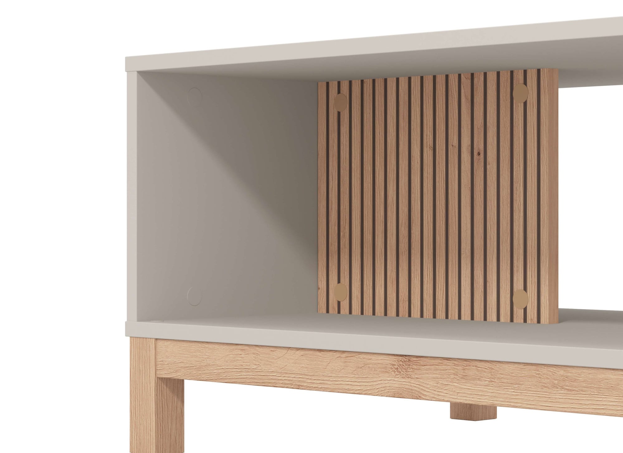 Home affaire Table basse »Essex, Wohnzimmertisch, Sofatisch, Beistelltisch, Kaffeetisch« Chêne Artisan & rayures noires, profil MDF, ABS 1mm, moderne