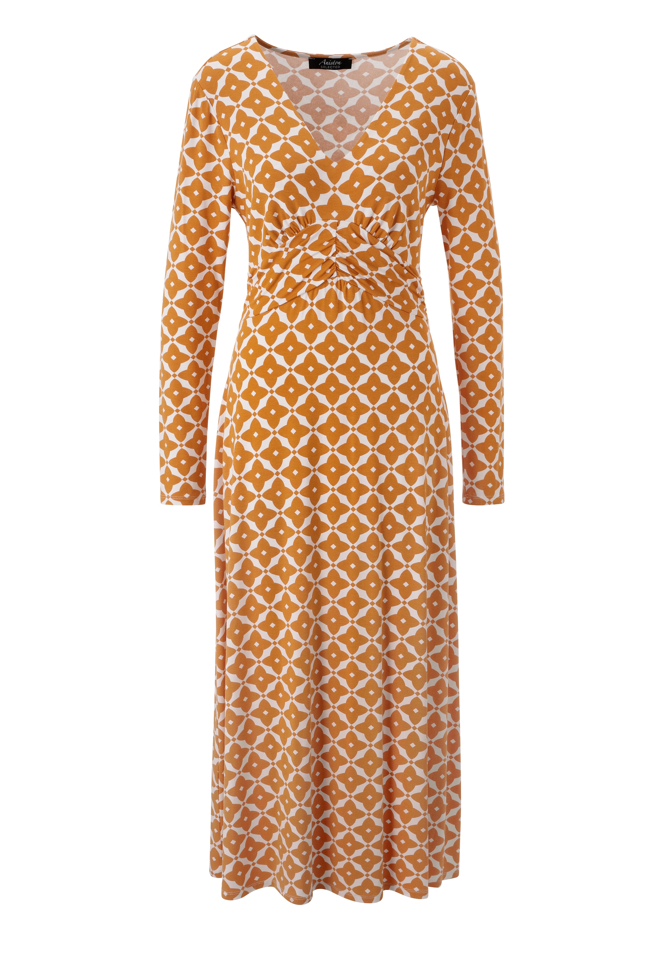Aniston SELECTED Robe midi avec élégant dégradé d'imprimé graphique