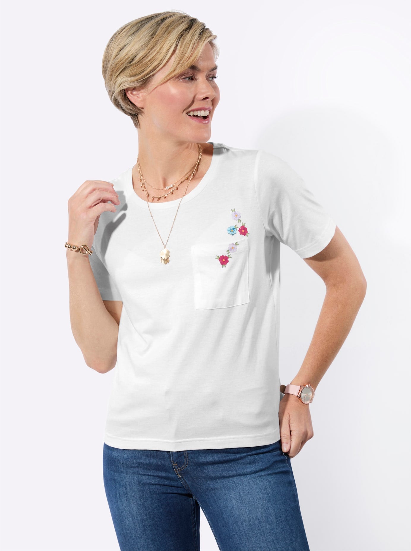 Classic Basics Shirt à col rond »Shirt« 1 pièces