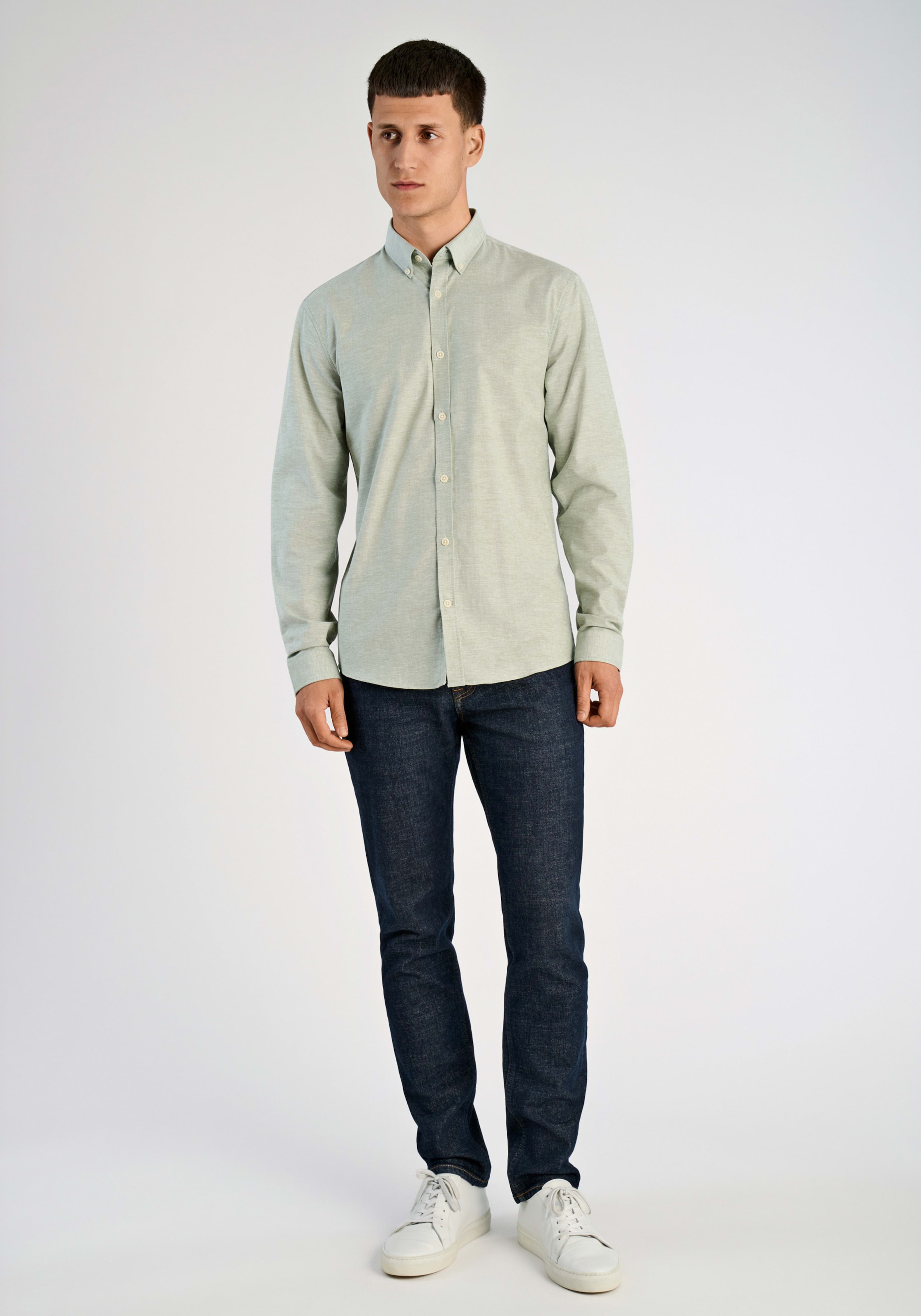 LINDBERGH Chemise à manches longues avec col boutonné